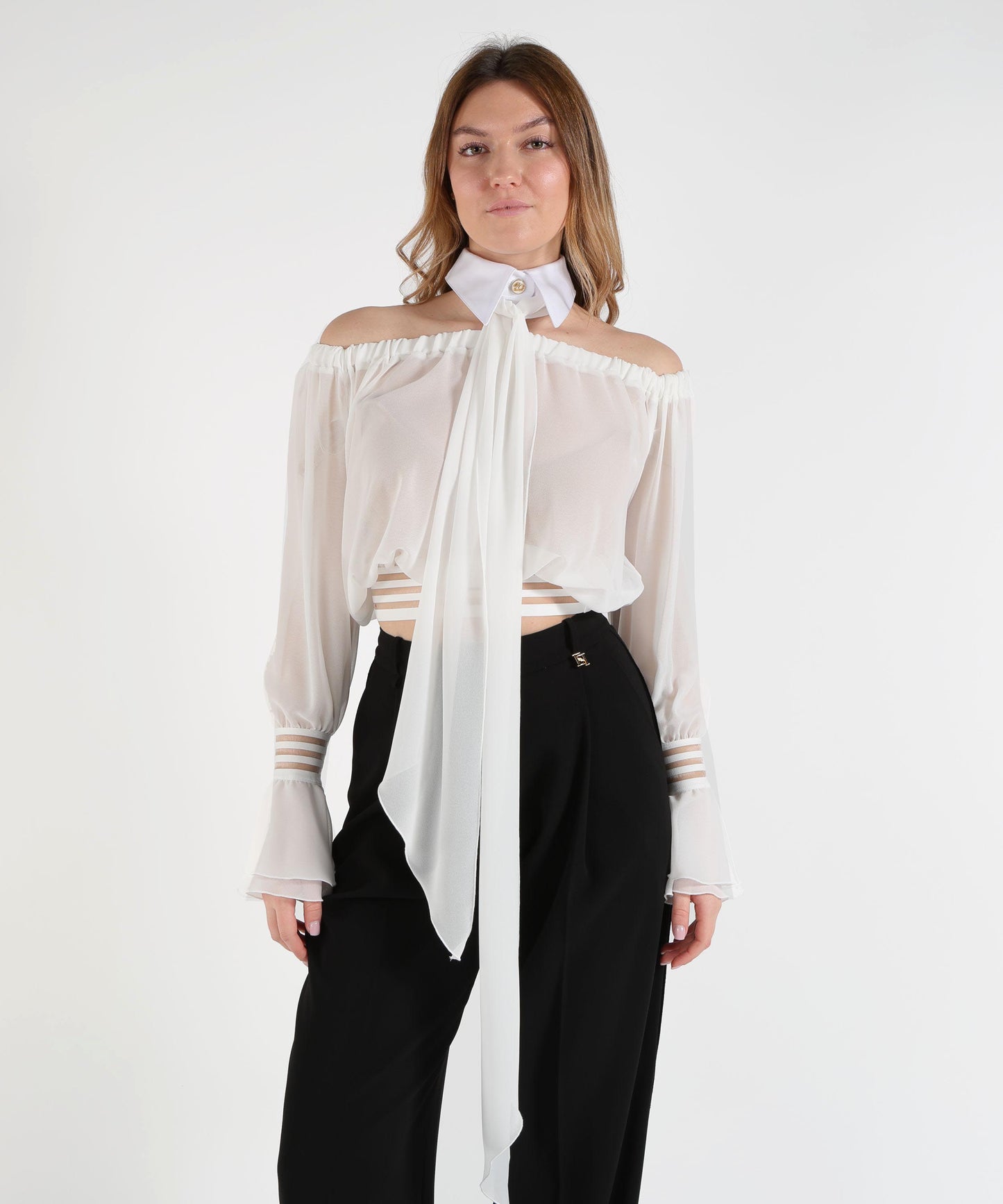ELISABETTA FRANCHI Camicia in chiffon