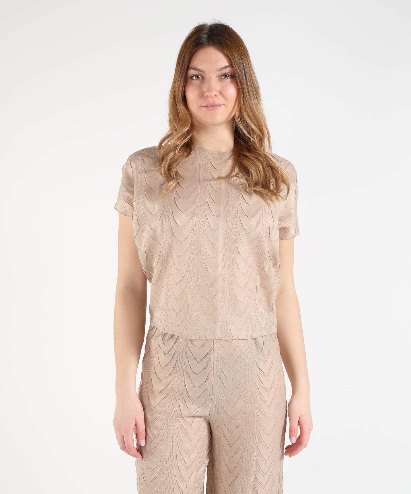 MEIMEI Blusa plissettata