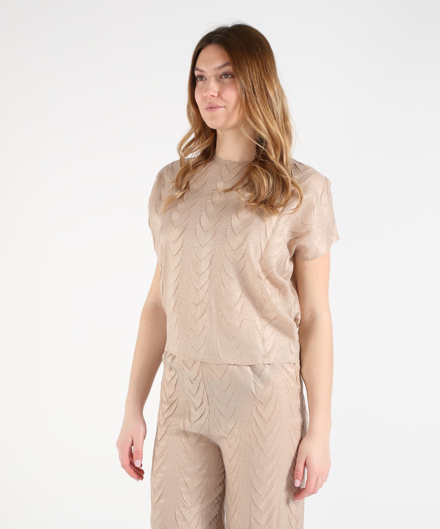 MEIMEI Blusa plissettata