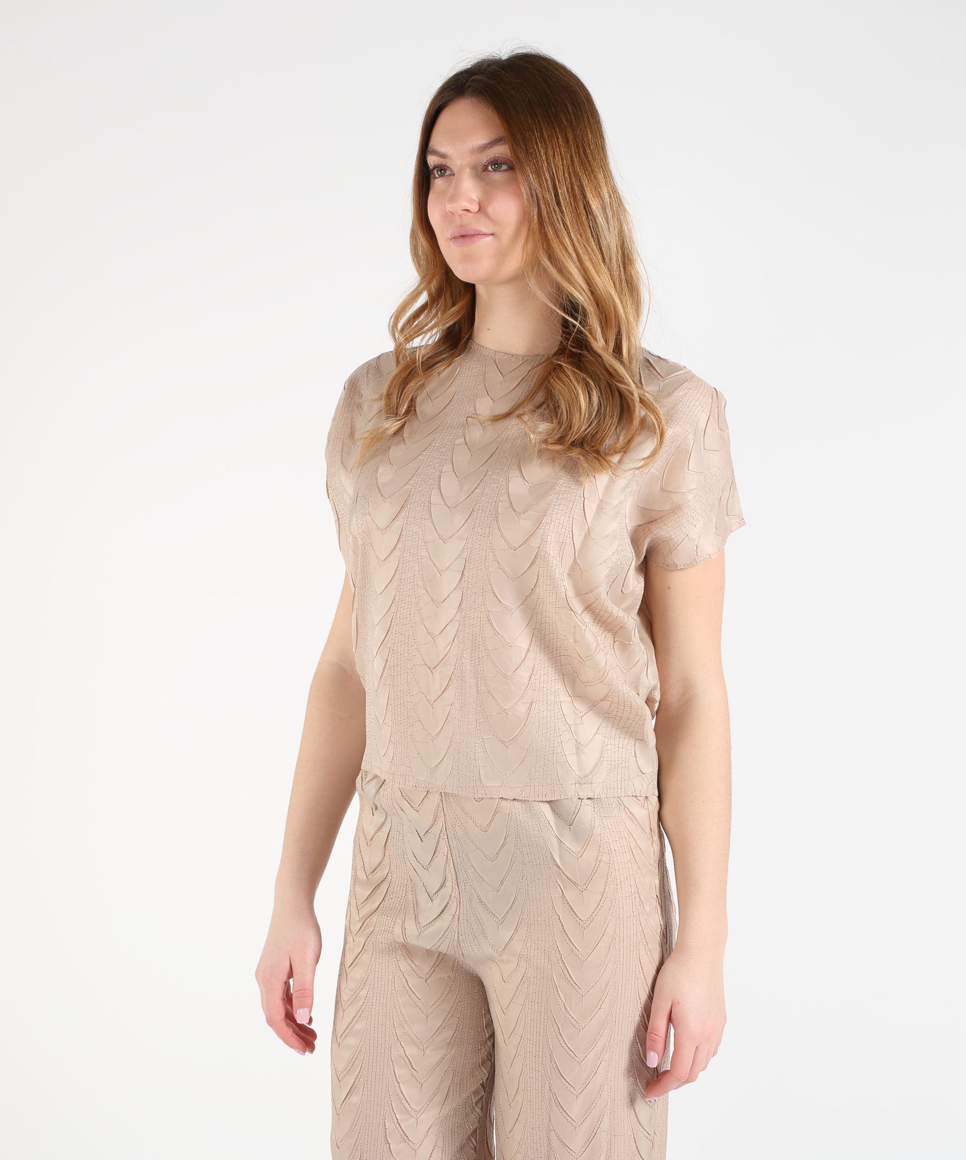 Bluse MEIMEI Blusa plissettata Sabbia | MEIMEI