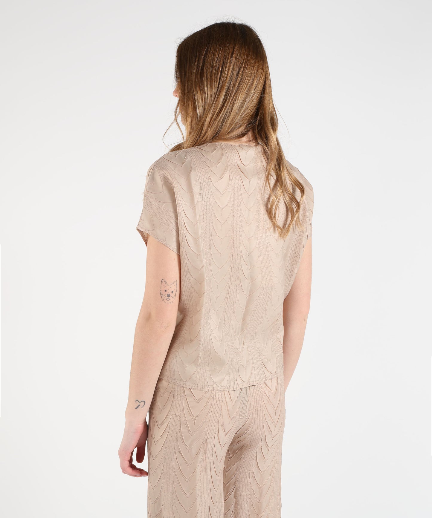MEIMEI Blusa plissettata