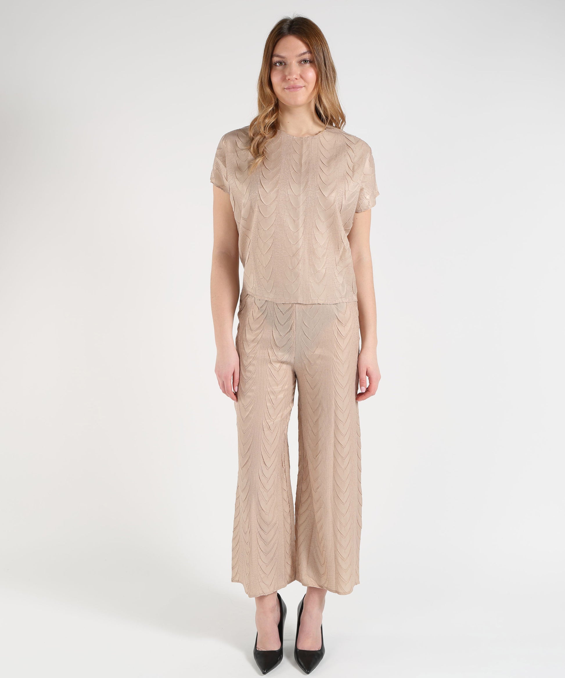 Bluse MEIMEI Blusa plissettata Sabbia | MEIMEI