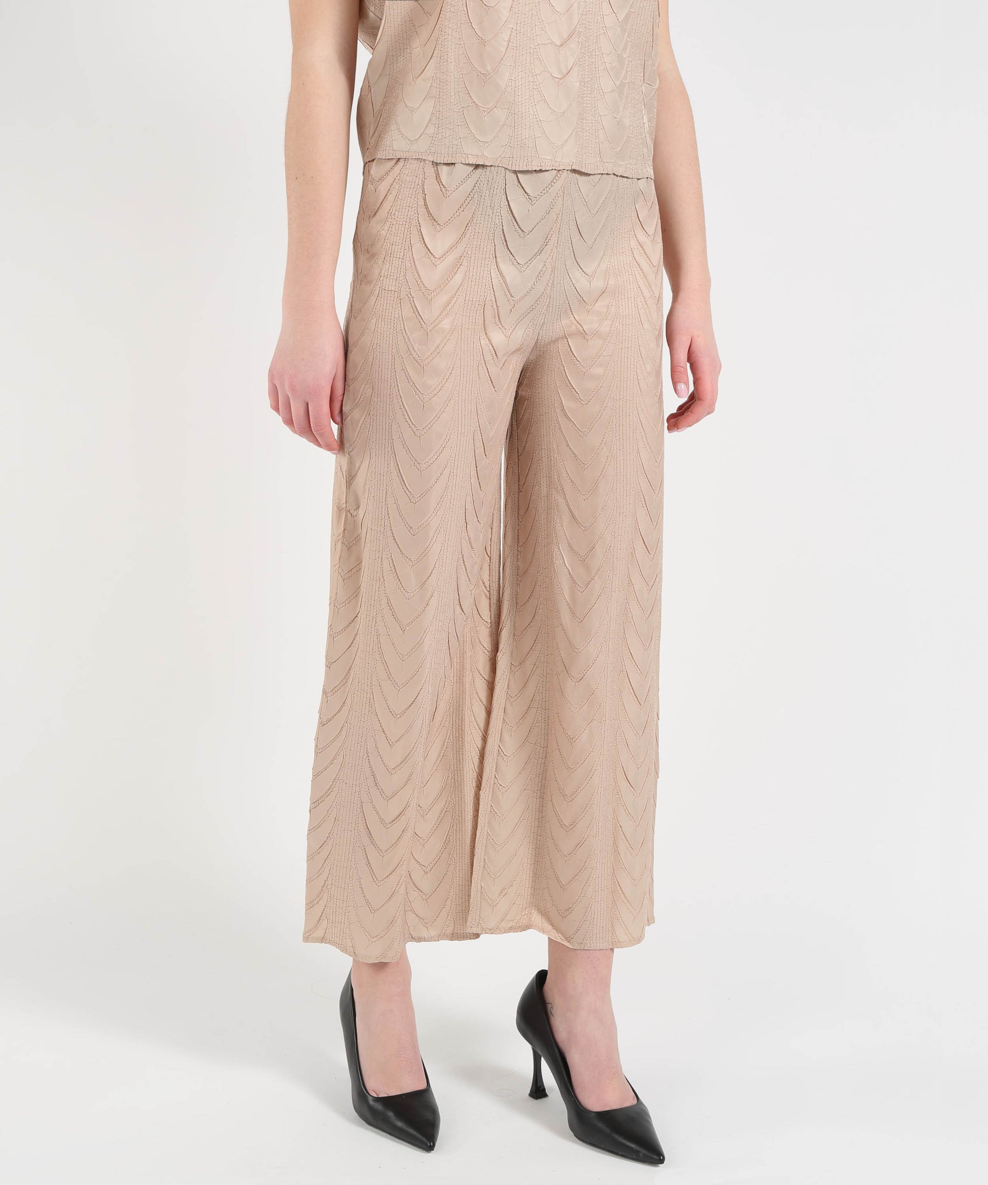 Pantaloni MEIMEI Pantalone dritto plissettato Sabbia | MEIMEI