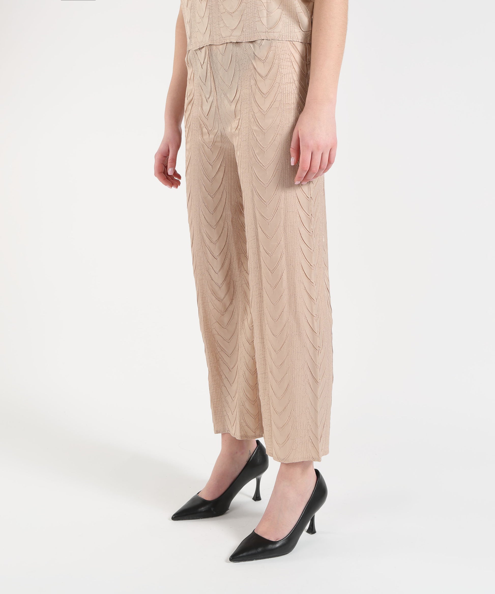 Pantaloni MEIMEI Pantalone dritto plissettato Sabbia | MEIMEI