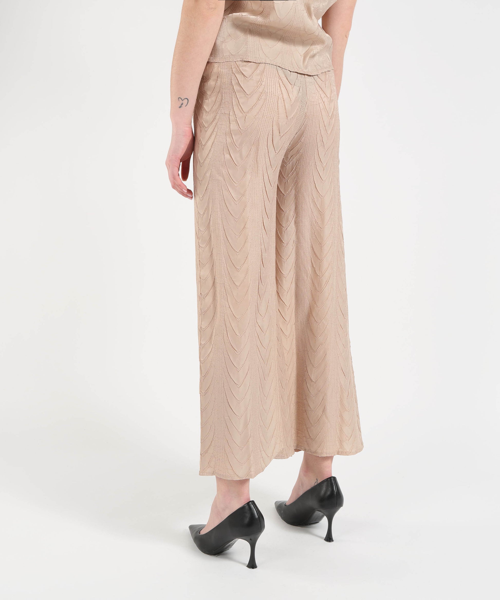 Pantaloni MEIMEI Pantalone dritto plissettato Sabbia | MEIMEI