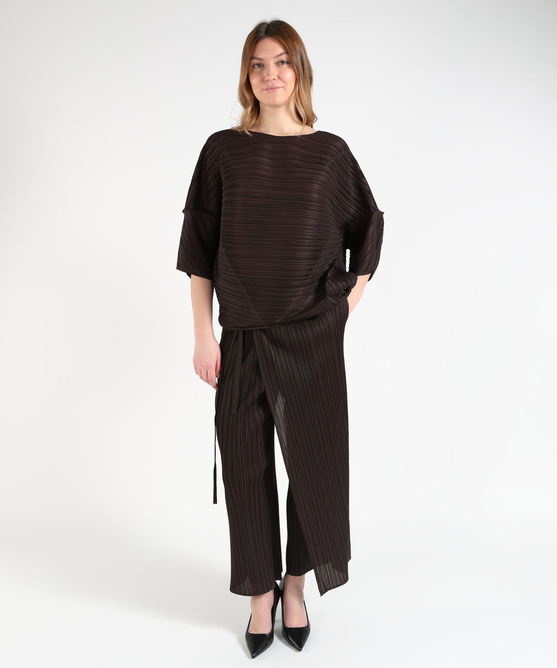 Pantaloni MEIMEI Pantalone plissettato Marrone | MEIMEI