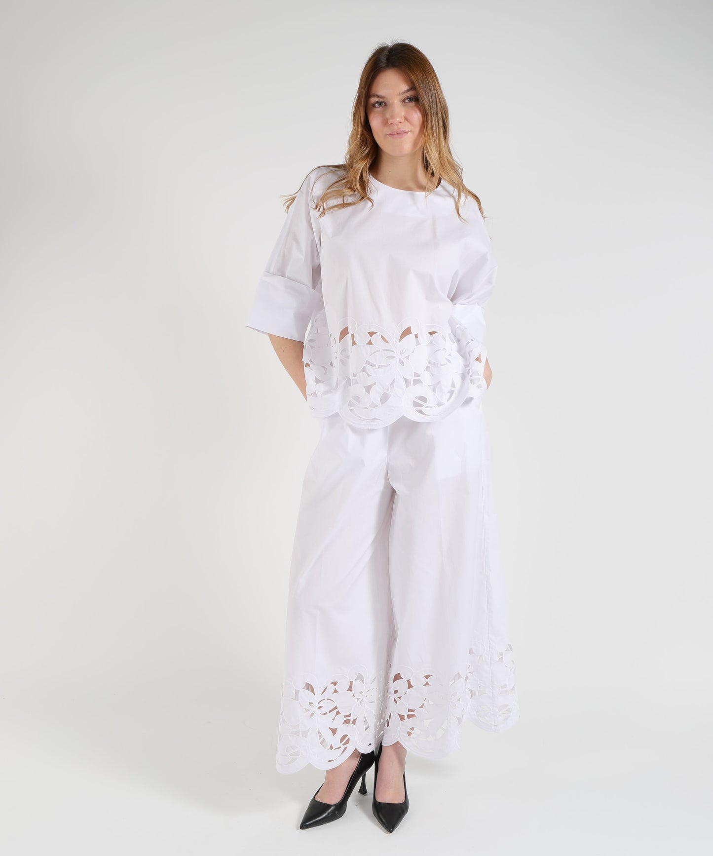 MEIMEI Blusa con ricamo