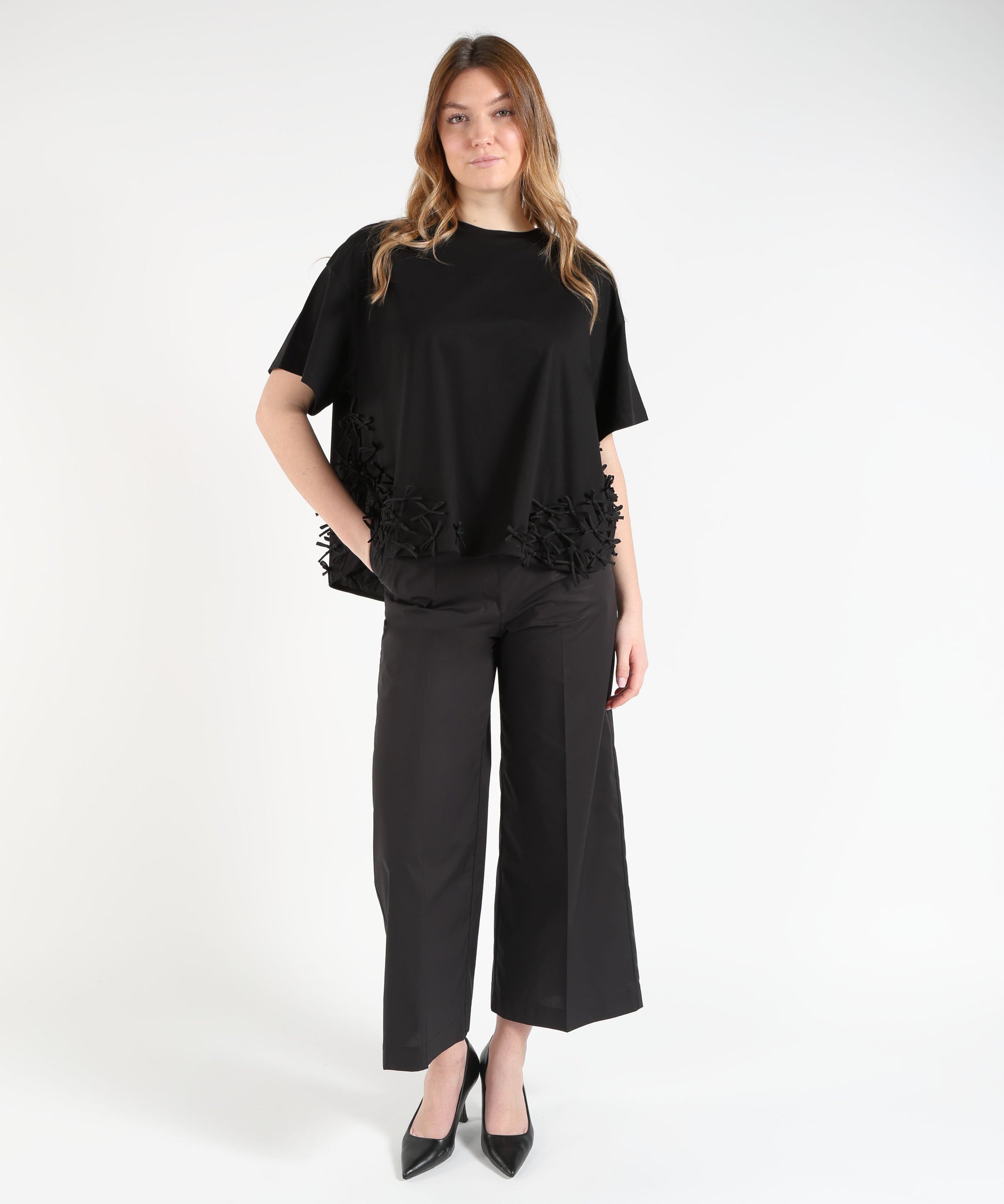 Pantaloni MEIMEI Pantalone dritto Nero | MEIMEI
