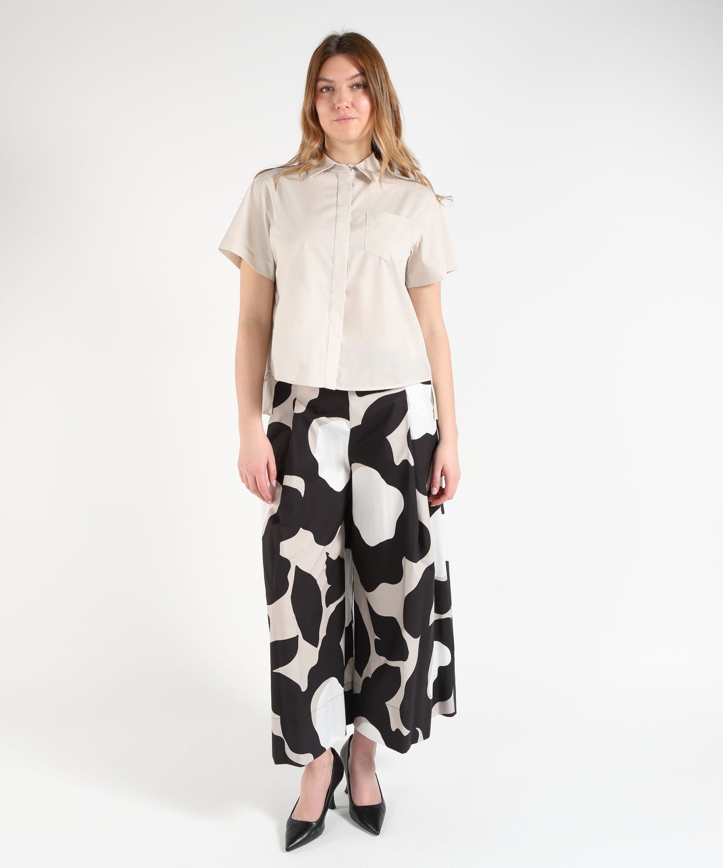 MEIMEI Camicia con blaza plissettata