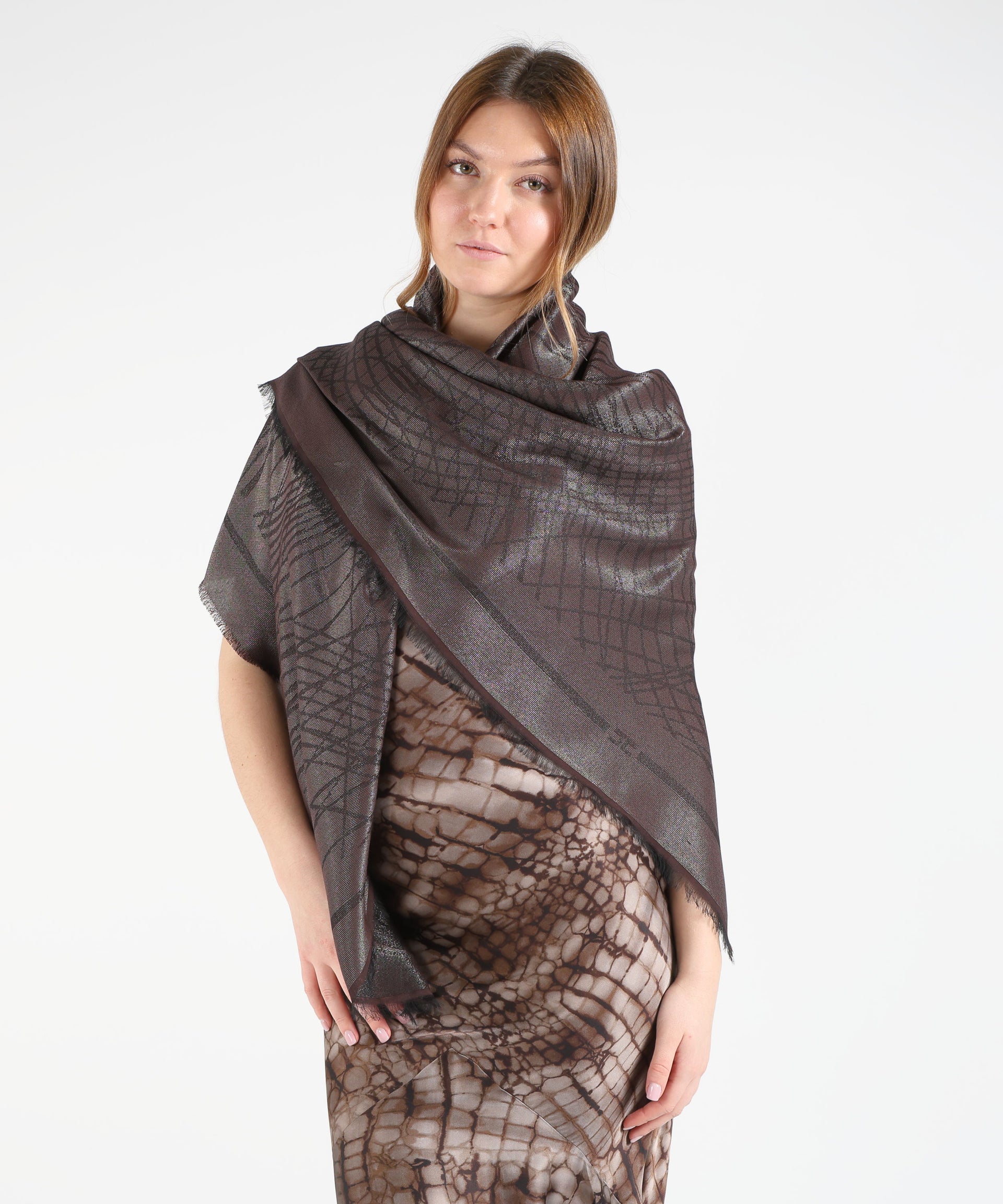 ELISABETTA FRANCHI Sciarpa in lurex