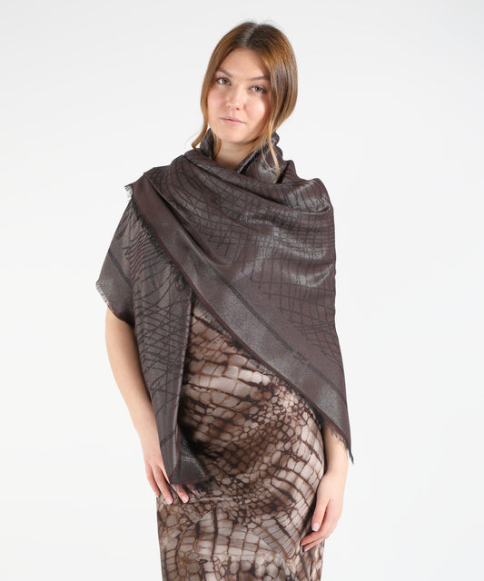 ELISABETTA FRANCHI Sciarpa in lurex