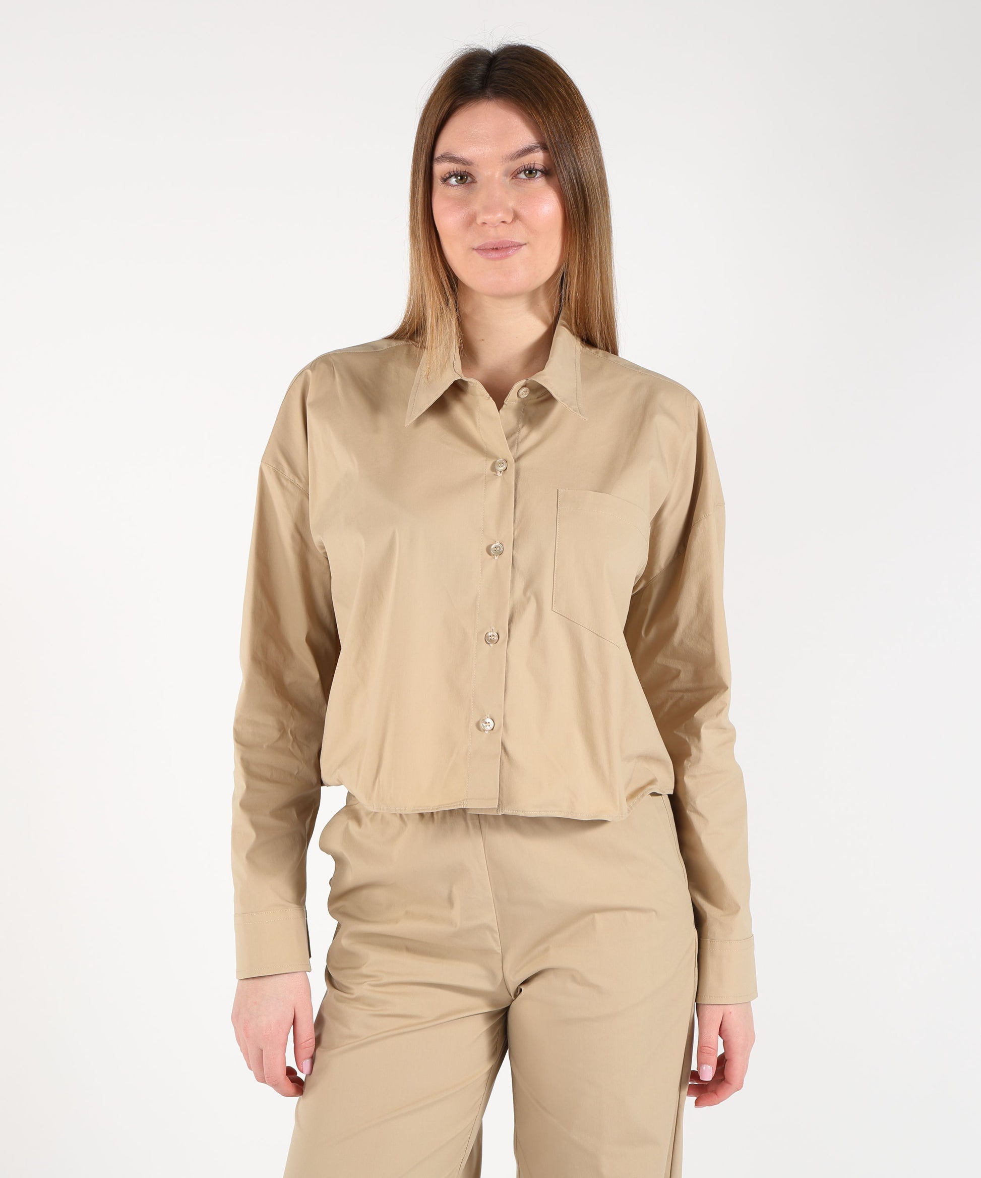Camicie LIVIANA CONTI Camicia Glenda Cremino | LIVIANA CONTI