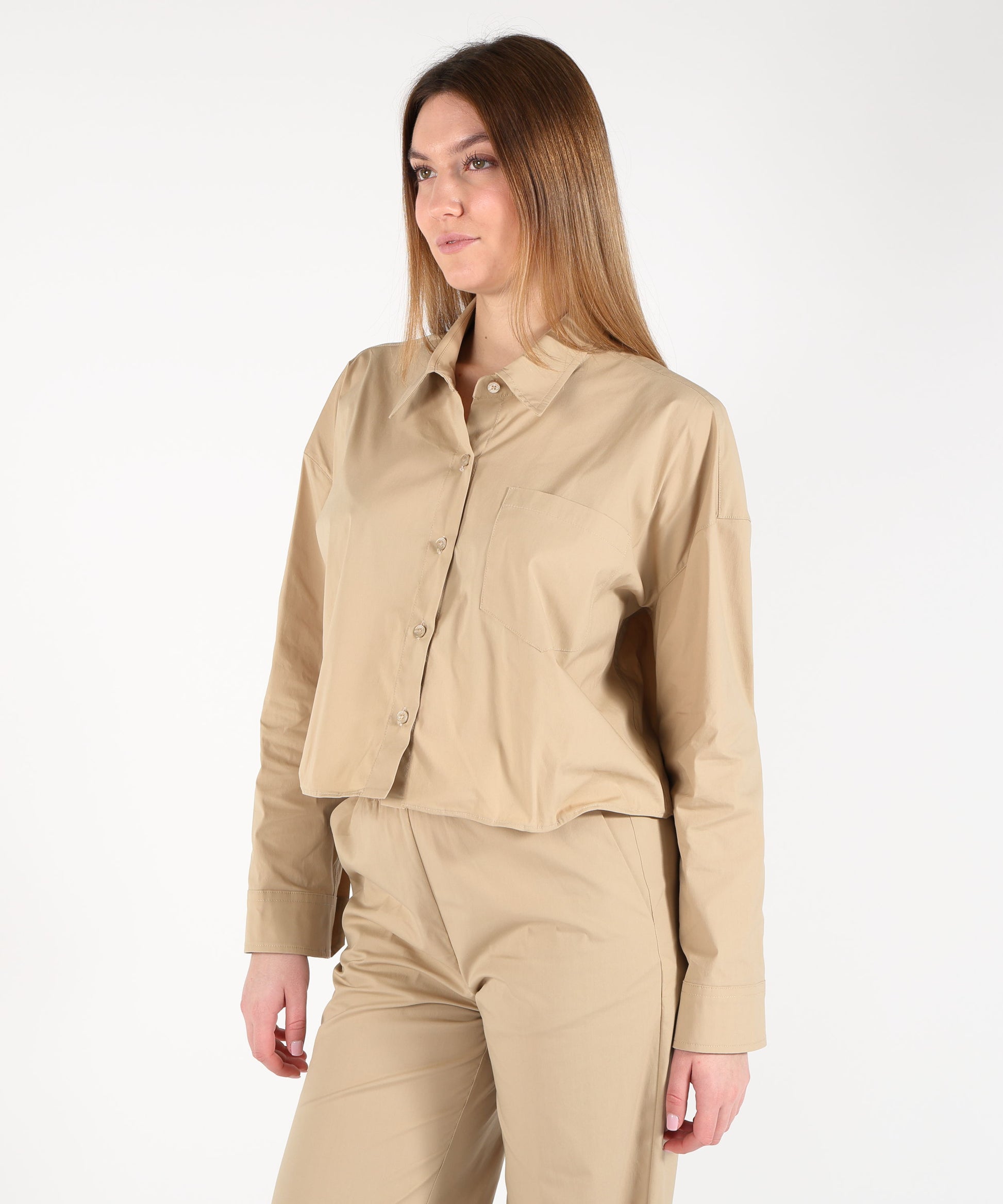 Camicie LIVIANA CONTI Camicia Glenda Cremino | LIVIANA CONTI