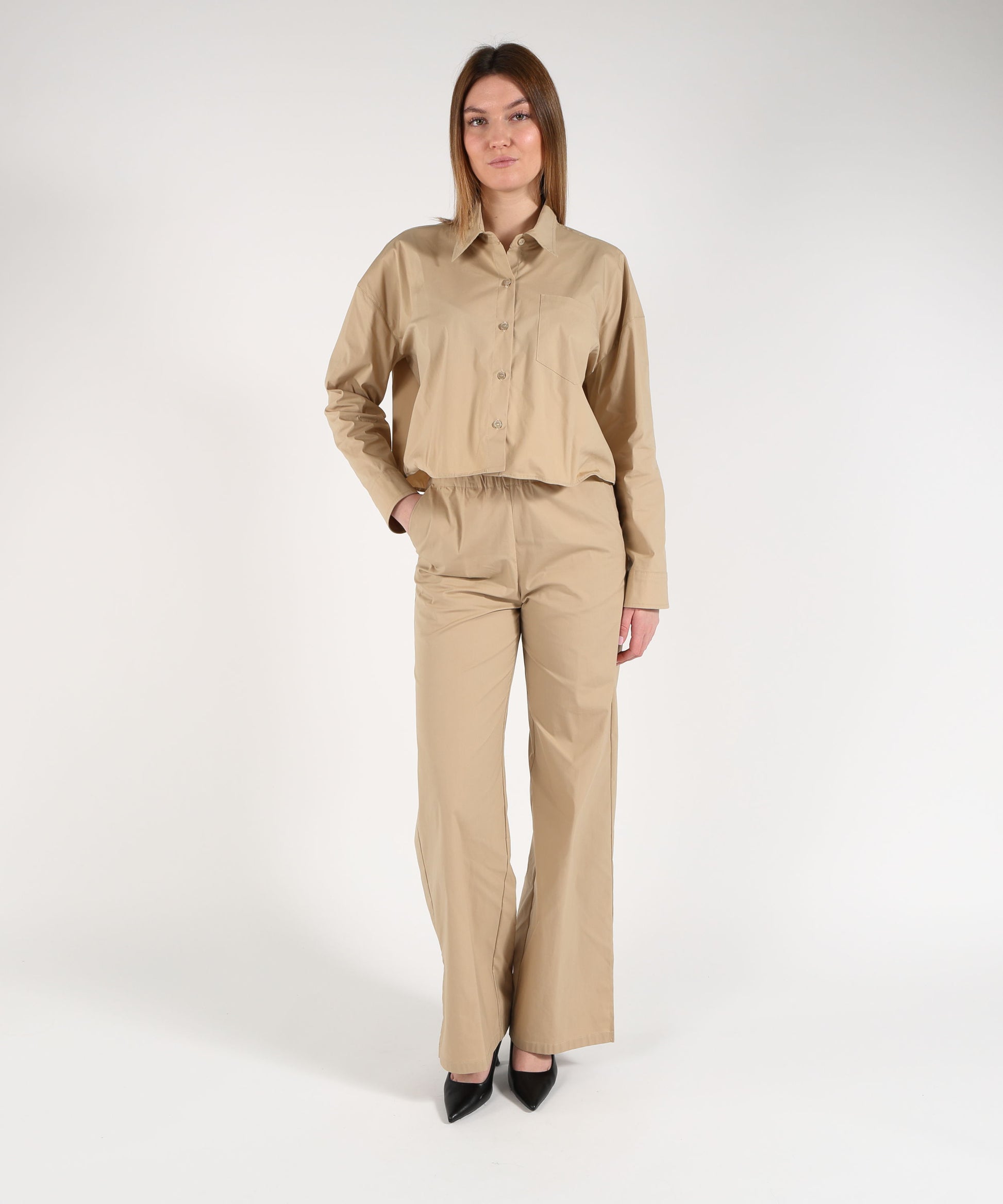 Camicie LIVIANA CONTI Camicia Glenda Cremino | LIVIANA CONTI