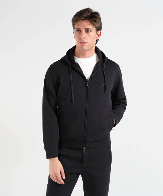 EMPORIO ARMANI Felpa Girocollo in Double Jersey Stretch