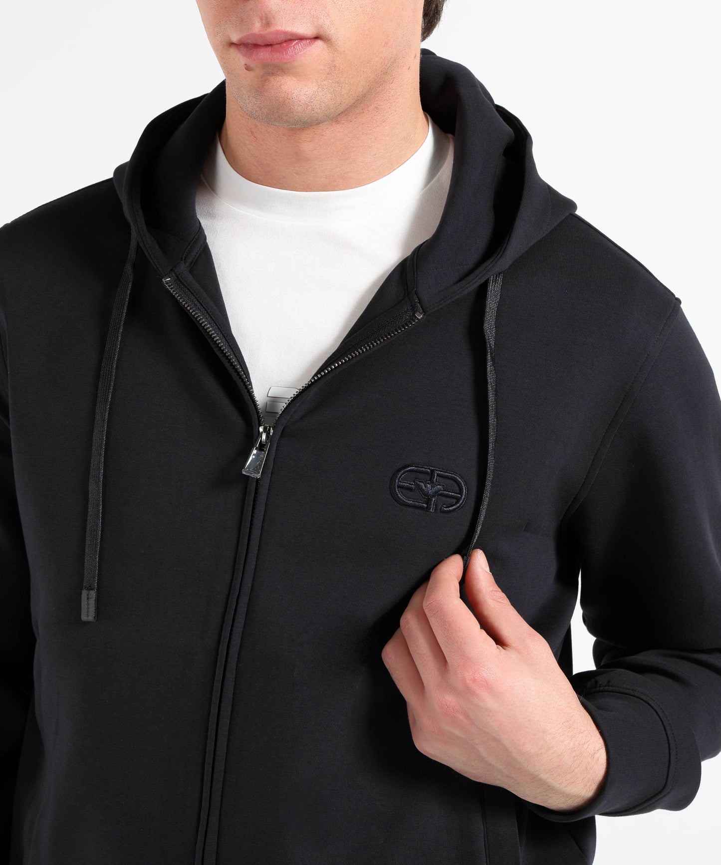 EMPORIO ARMANI Felpa Girocollo in Double Jersey Stretch