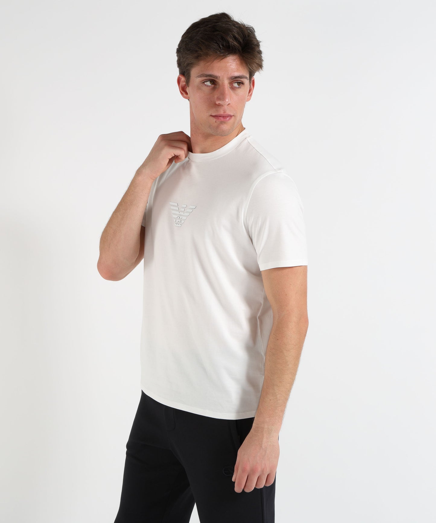EMPORIO ARMANI T-shirt Girocollo in Cotone Pima