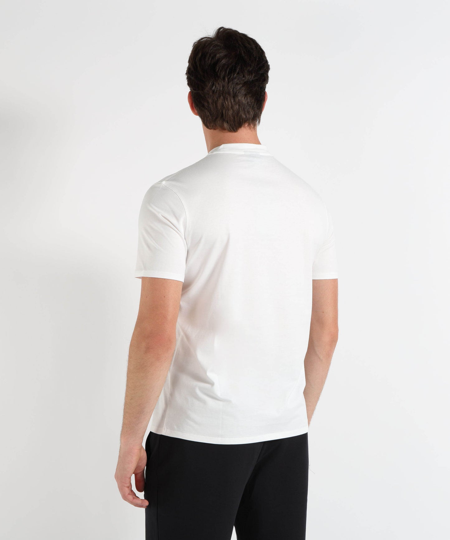 EMPORIO ARMANI T-shirt Girocollo in Cotone Pima