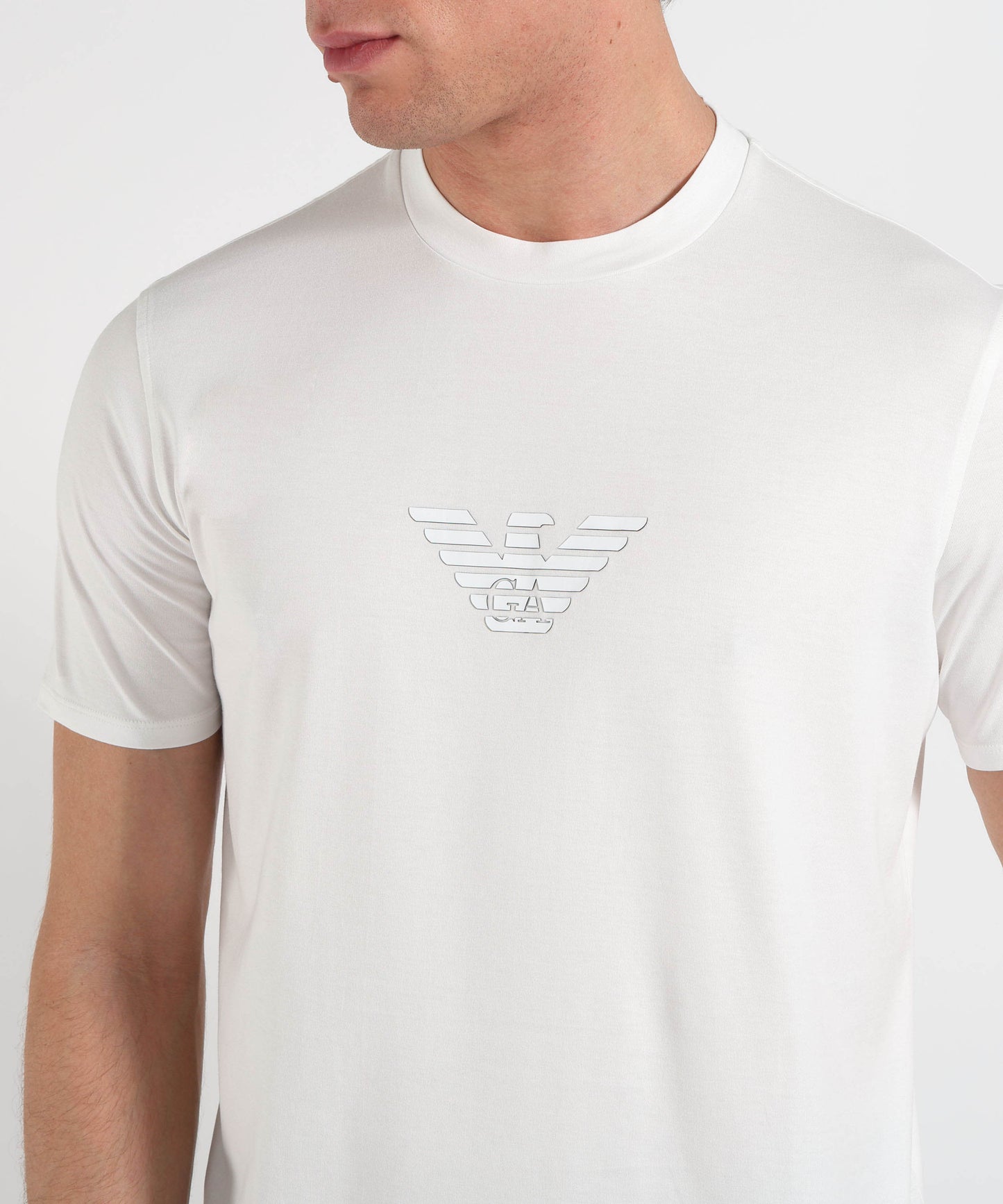 EMPORIO ARMANI T-shirt Girocollo in Cotone Pima