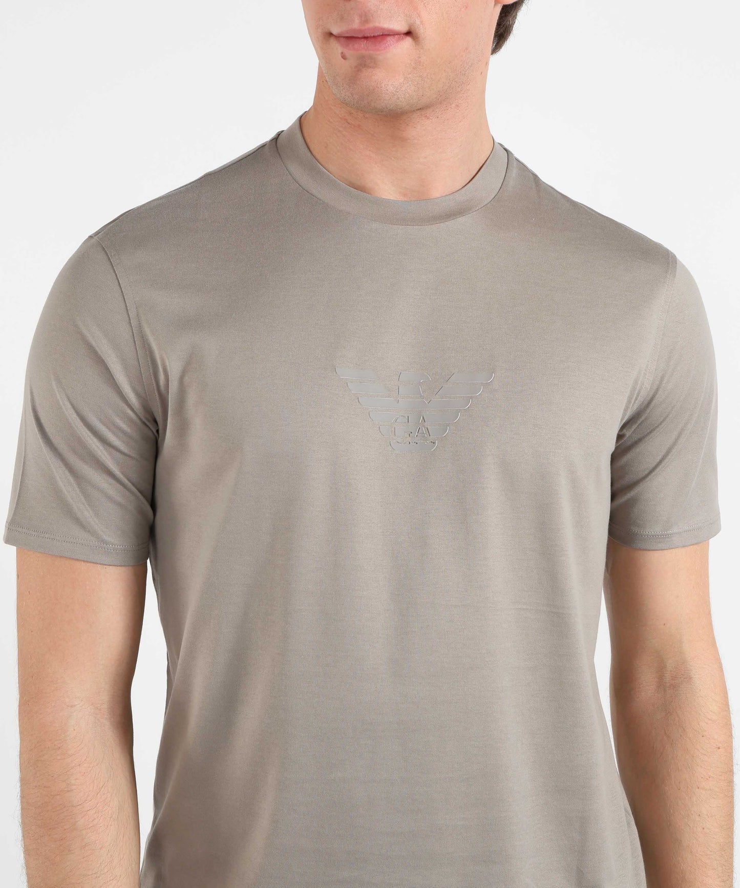 EMPORIO ARMANI T-shirt Girocollo in Cotone Pima