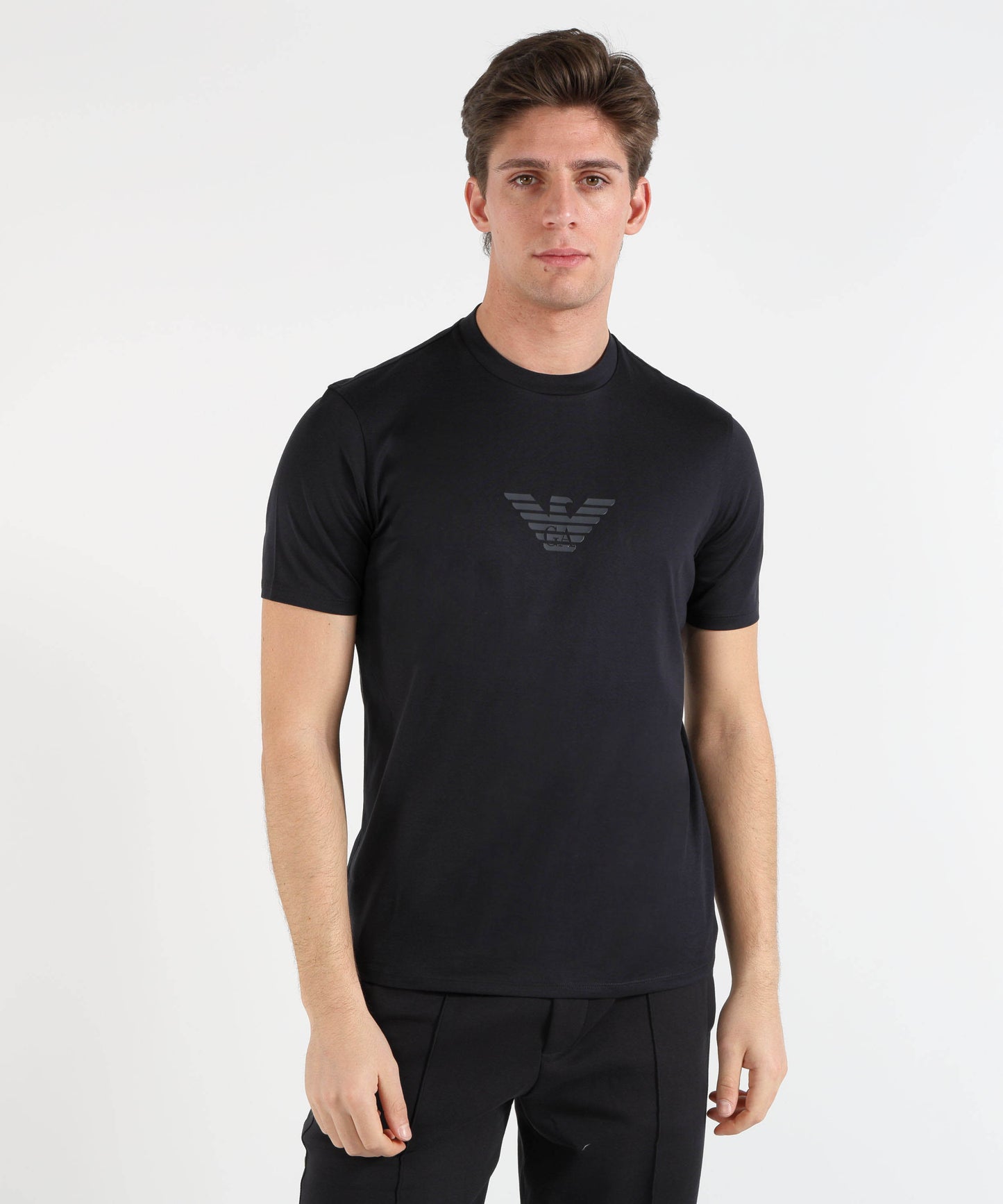 EMPORIO ARMANI T-shirt Girocollo in Cotone Pima