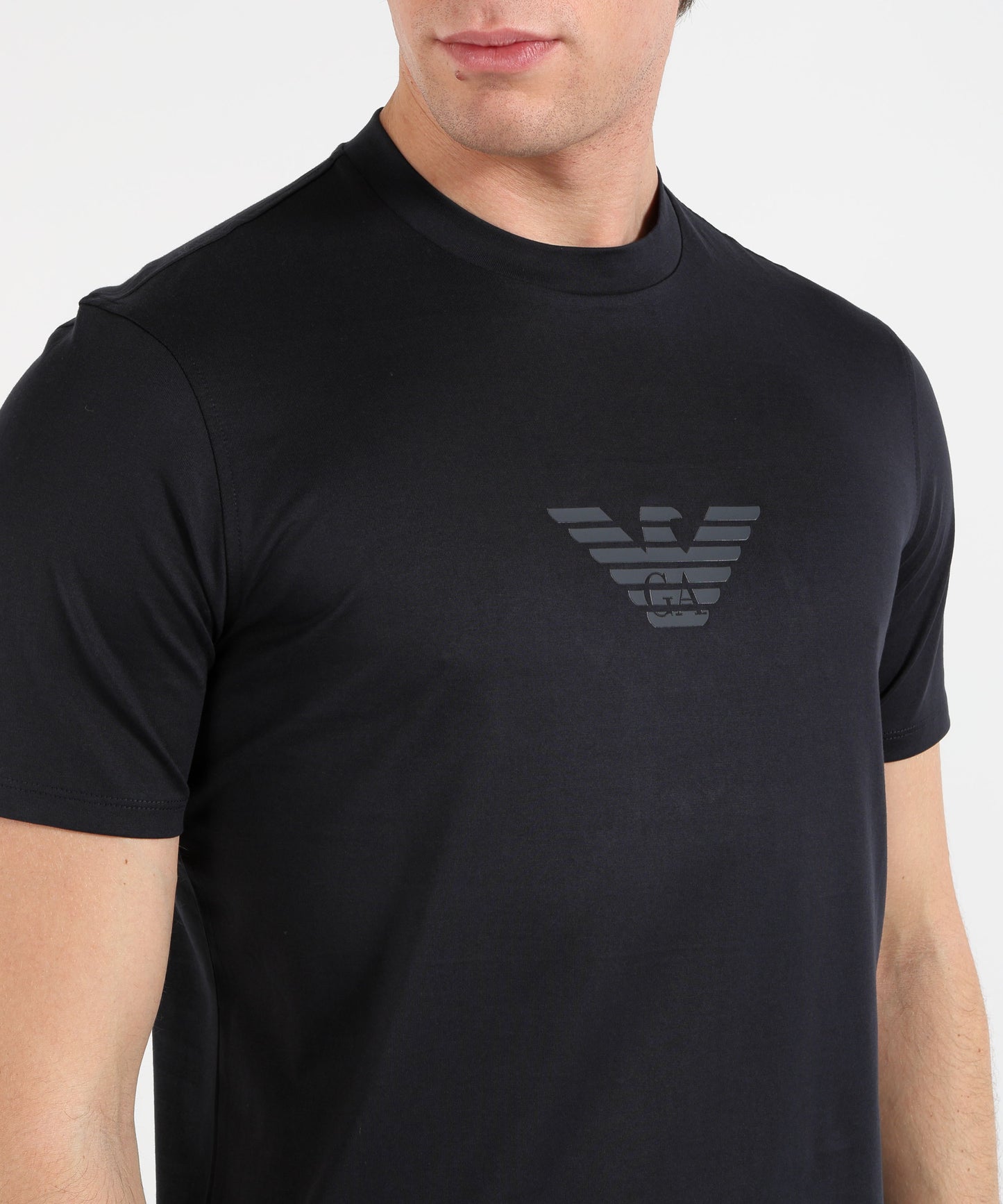 EMPORIO ARMANI T-shirt Girocollo in Cotone Pima