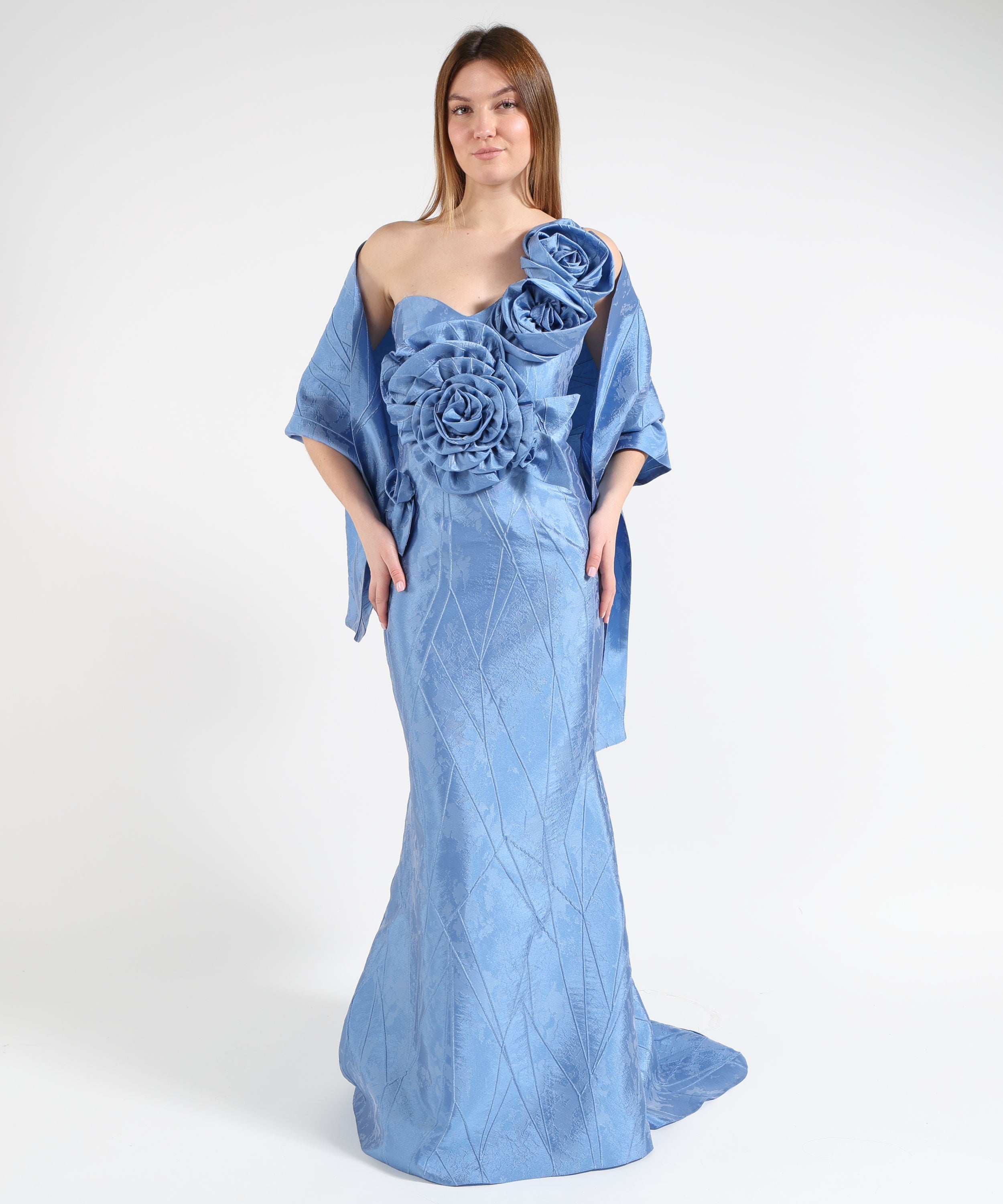 Dresses & Suits SONIA PENA One-shoulder dress Azzurro | SONIA PENA