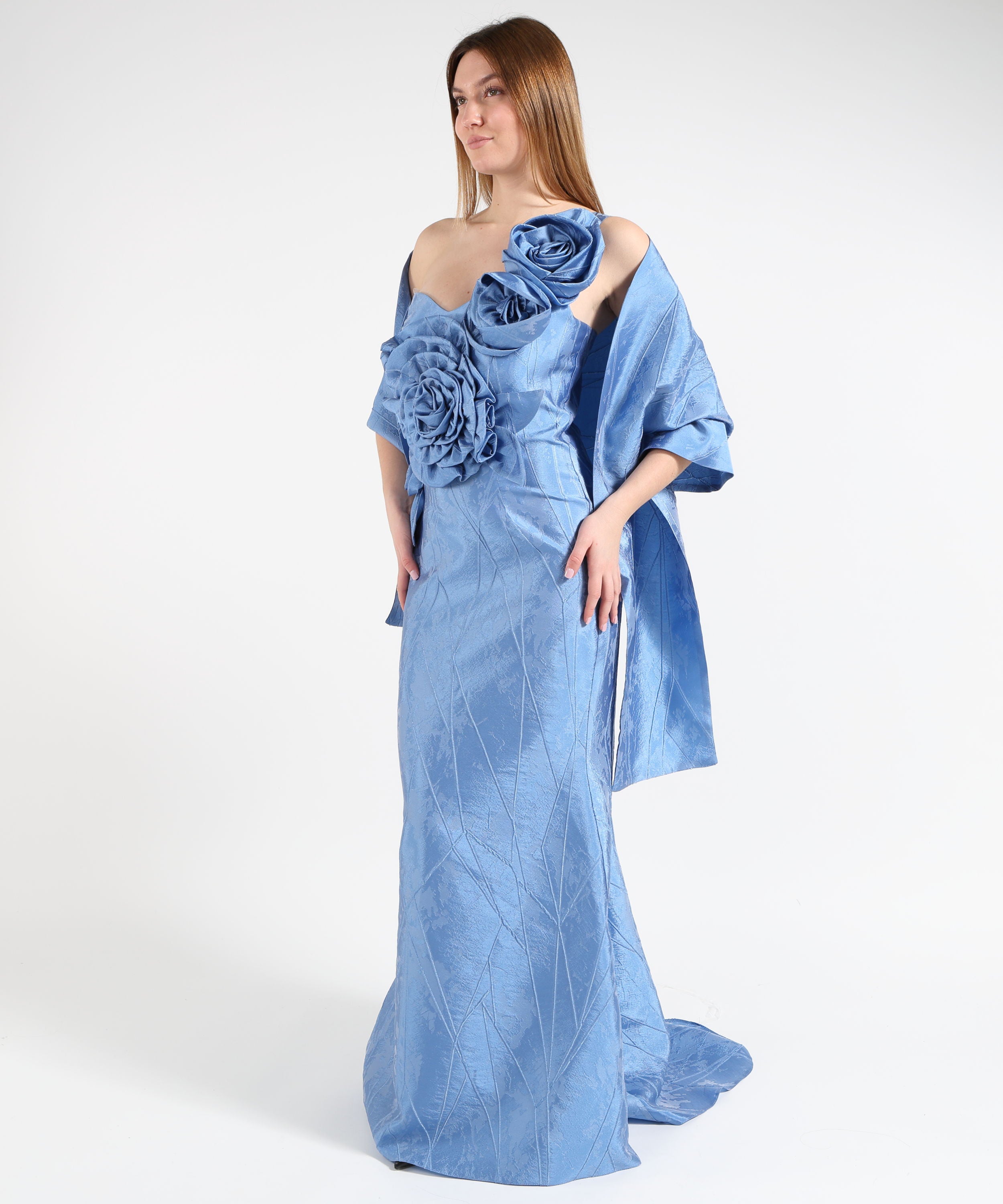 Dresses & Suits SONIA PENA One-shoulder dress Azzurro | SONIA PENA