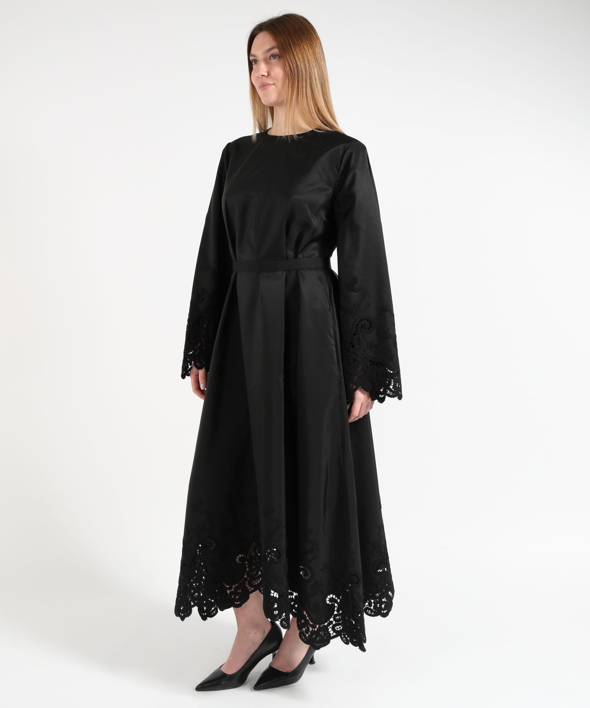 Dresses &amp; Suits CO.GO Wide Long Dress Nero | CO.GO