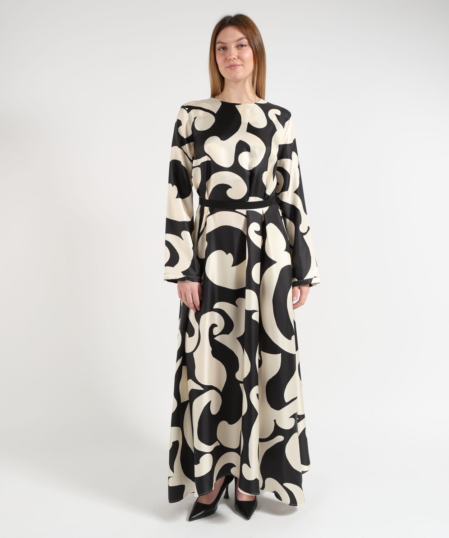 CO.GO Long Silk Dress