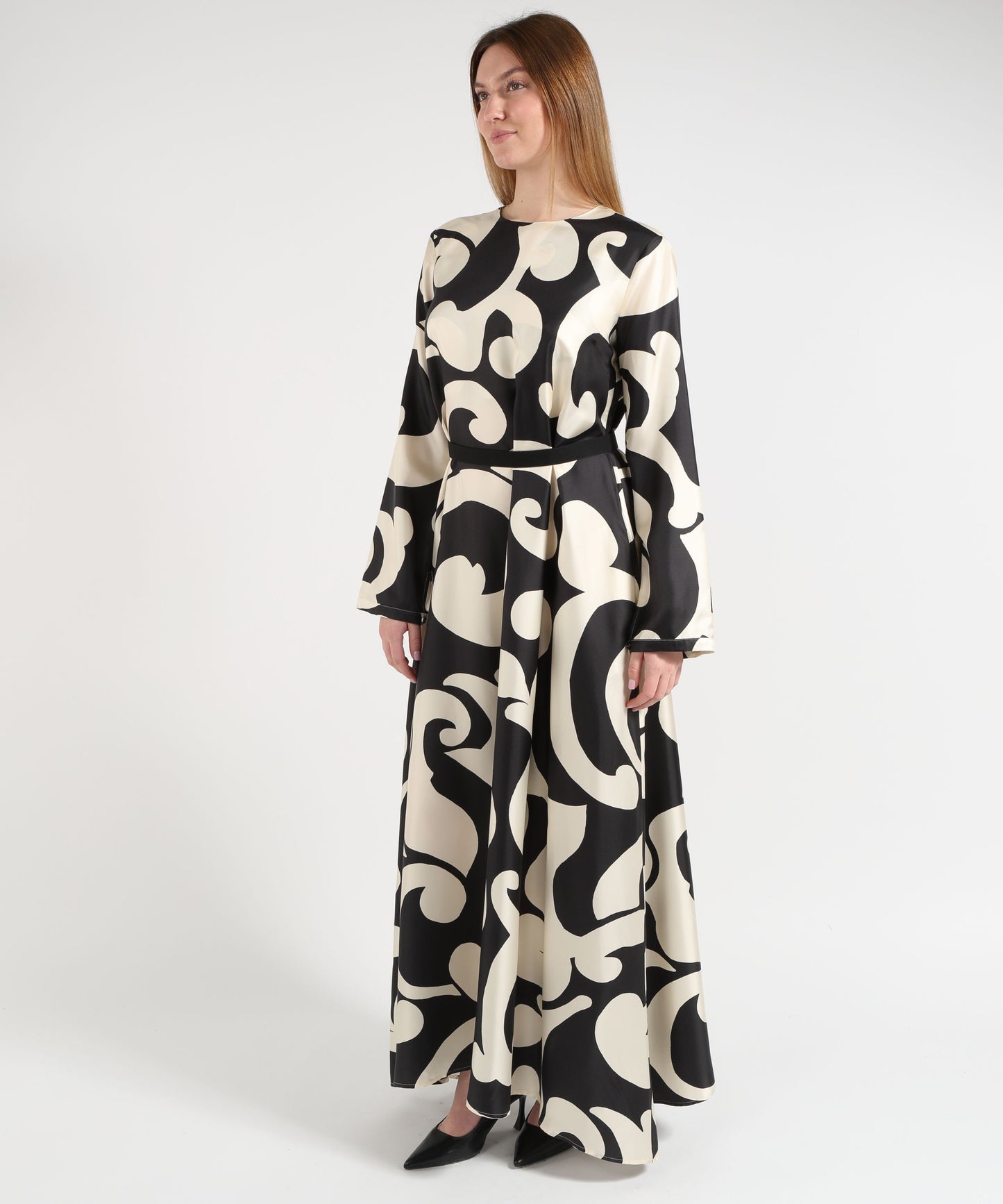 CO.GO Long Silk Dress