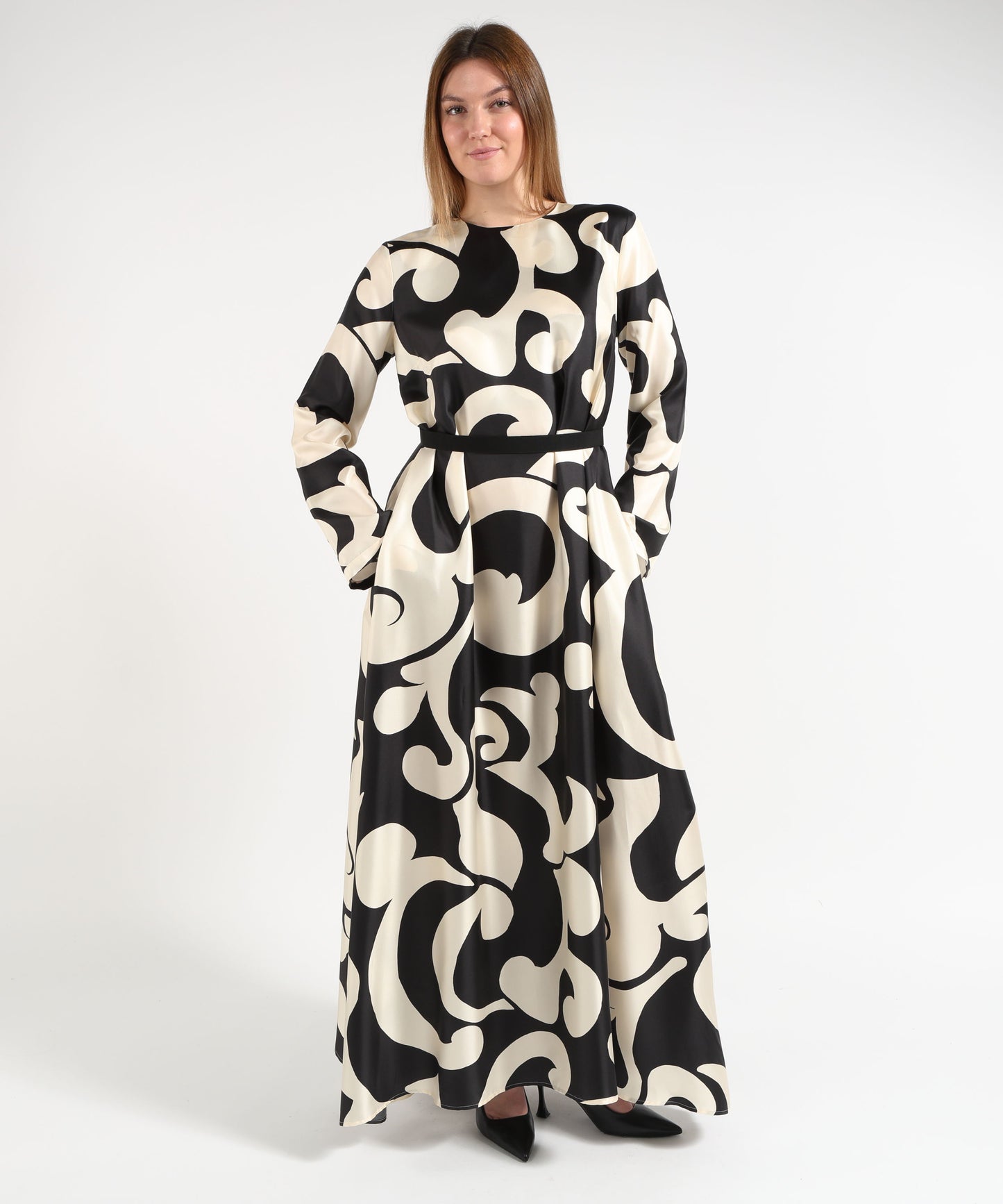 CO.GO Long Silk Dress