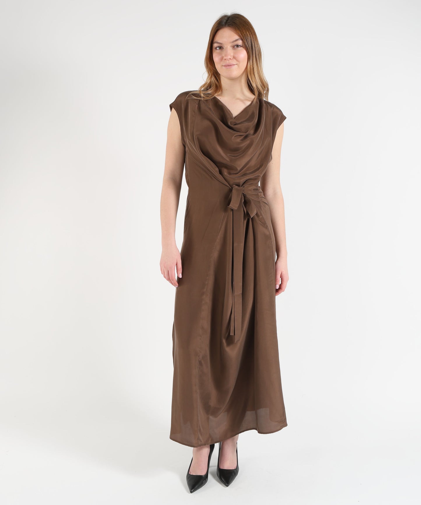 P.A.R.O.S.H. Dress with keyhole neckline