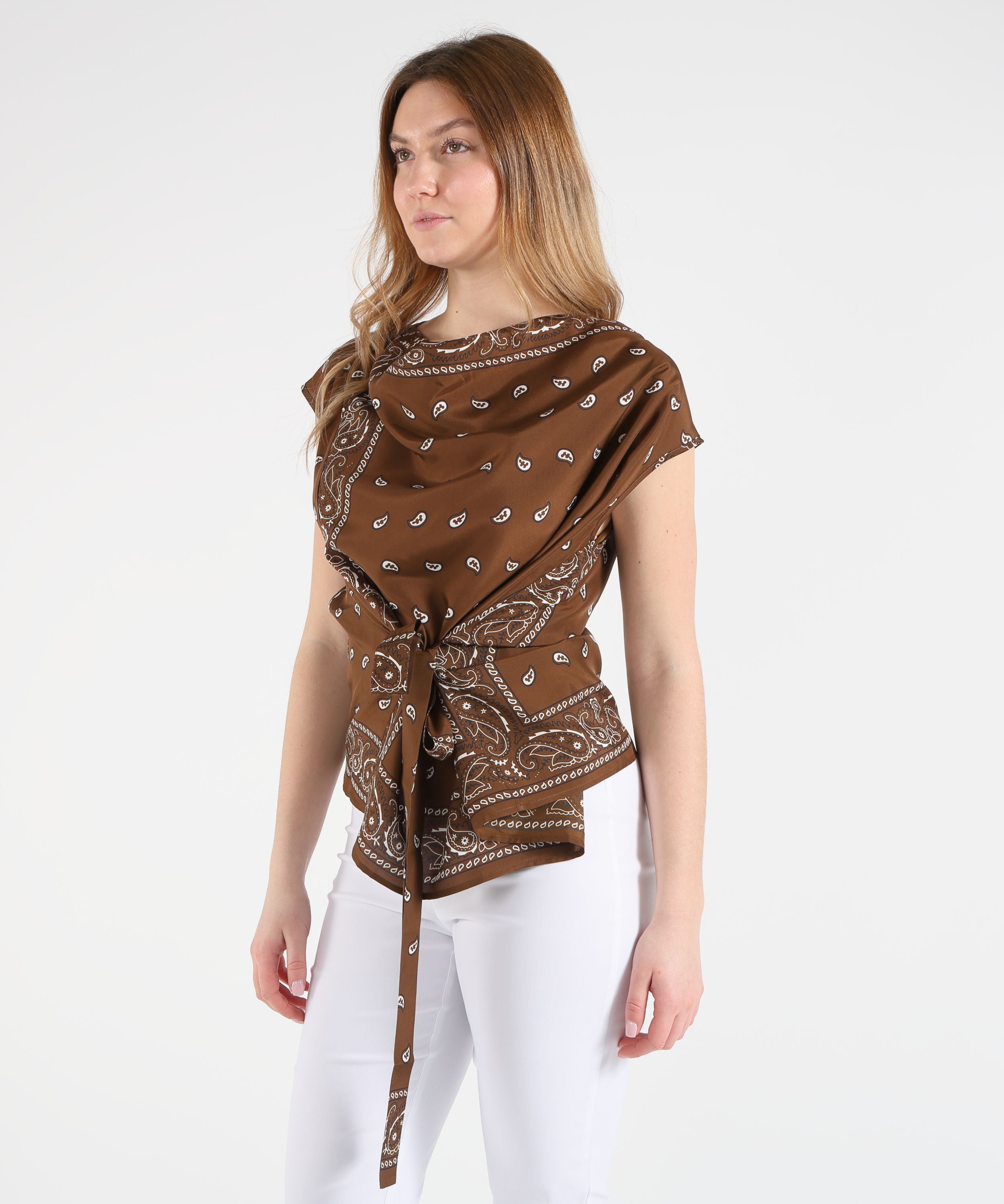 P.A.R.O.S.H. Bandana print blouse