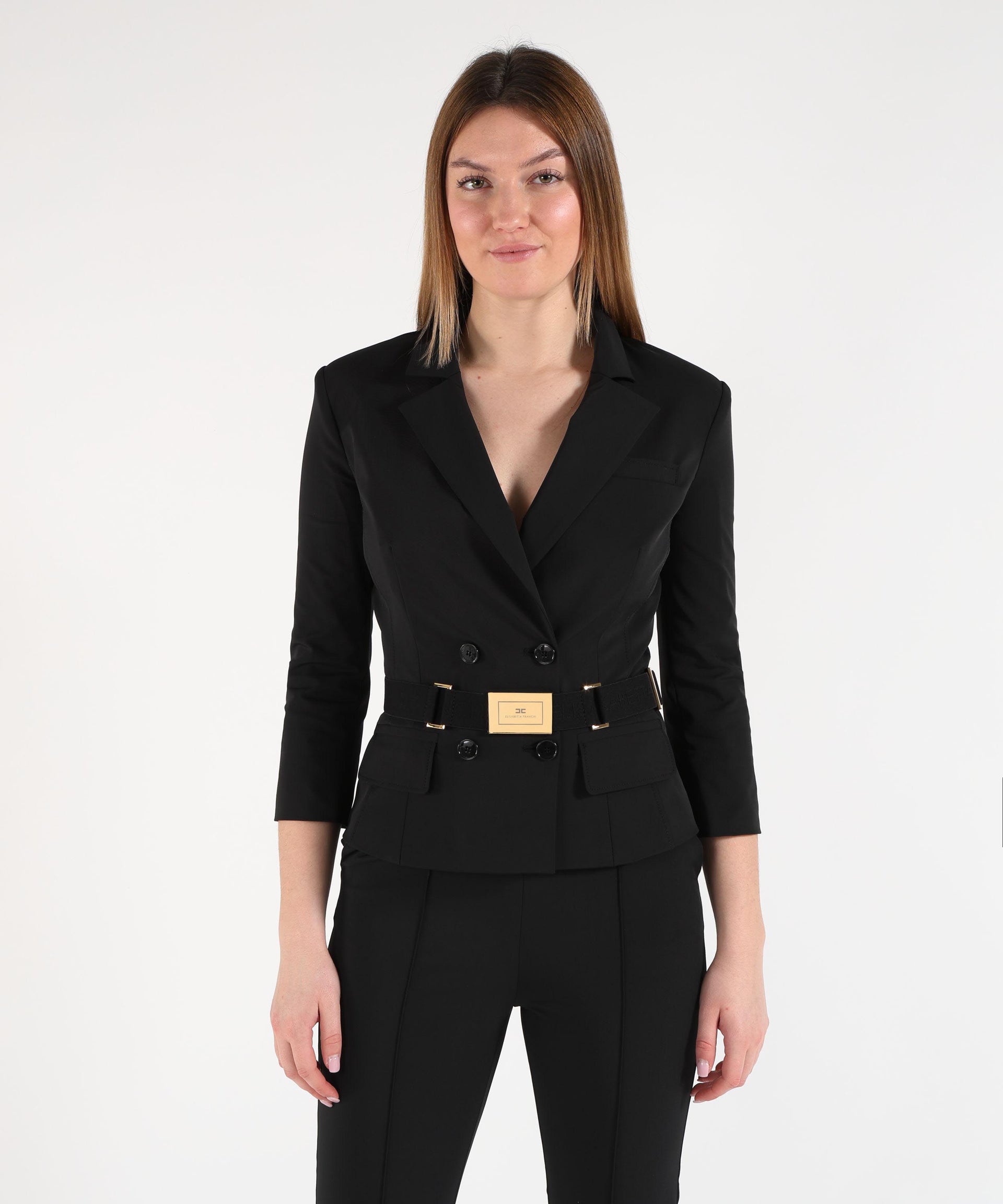 ELISABETTA FRANCHI Giacca in tessuto tecnico bielastico