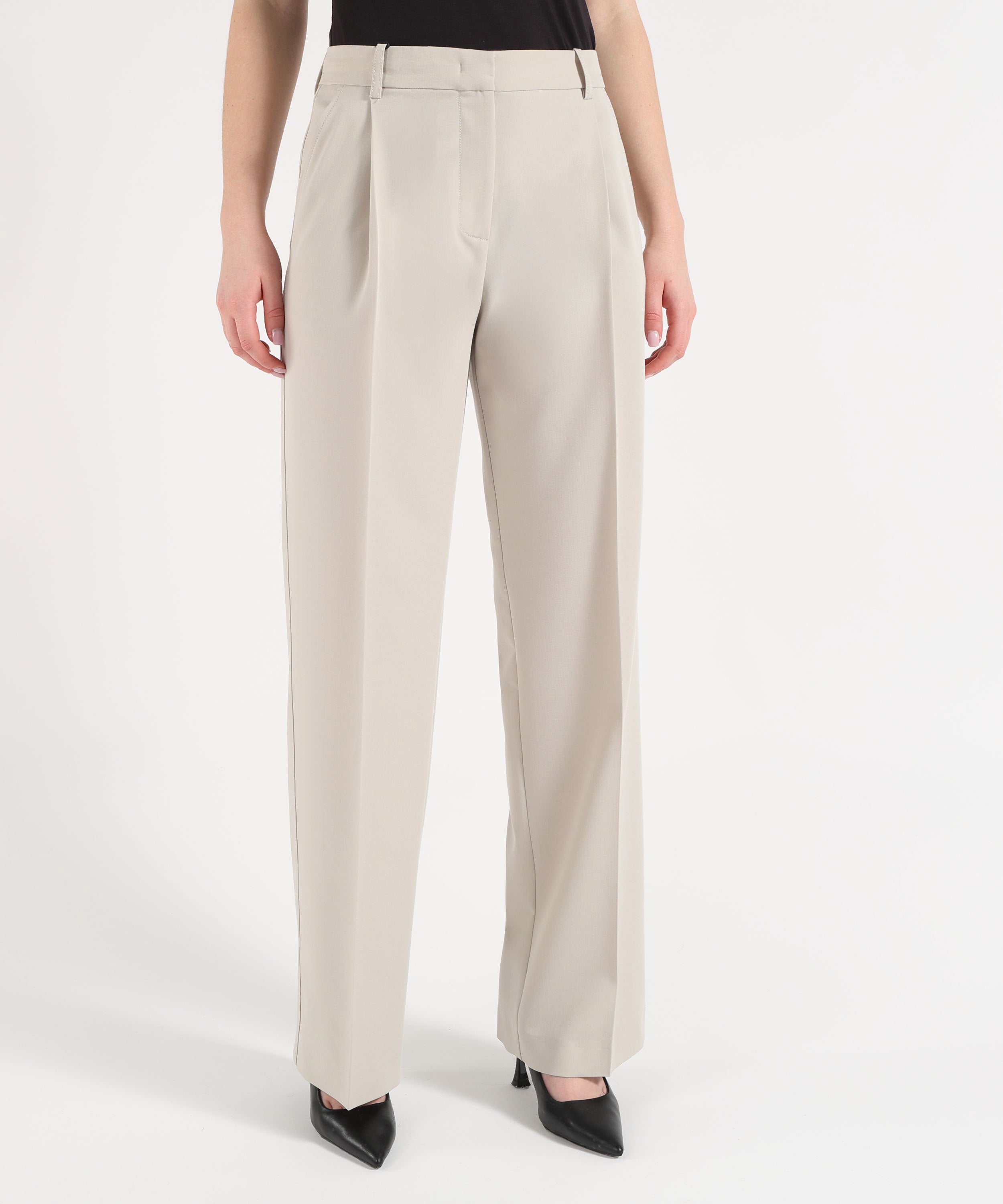 PINKO Pantaloni fluidi con piega stirata