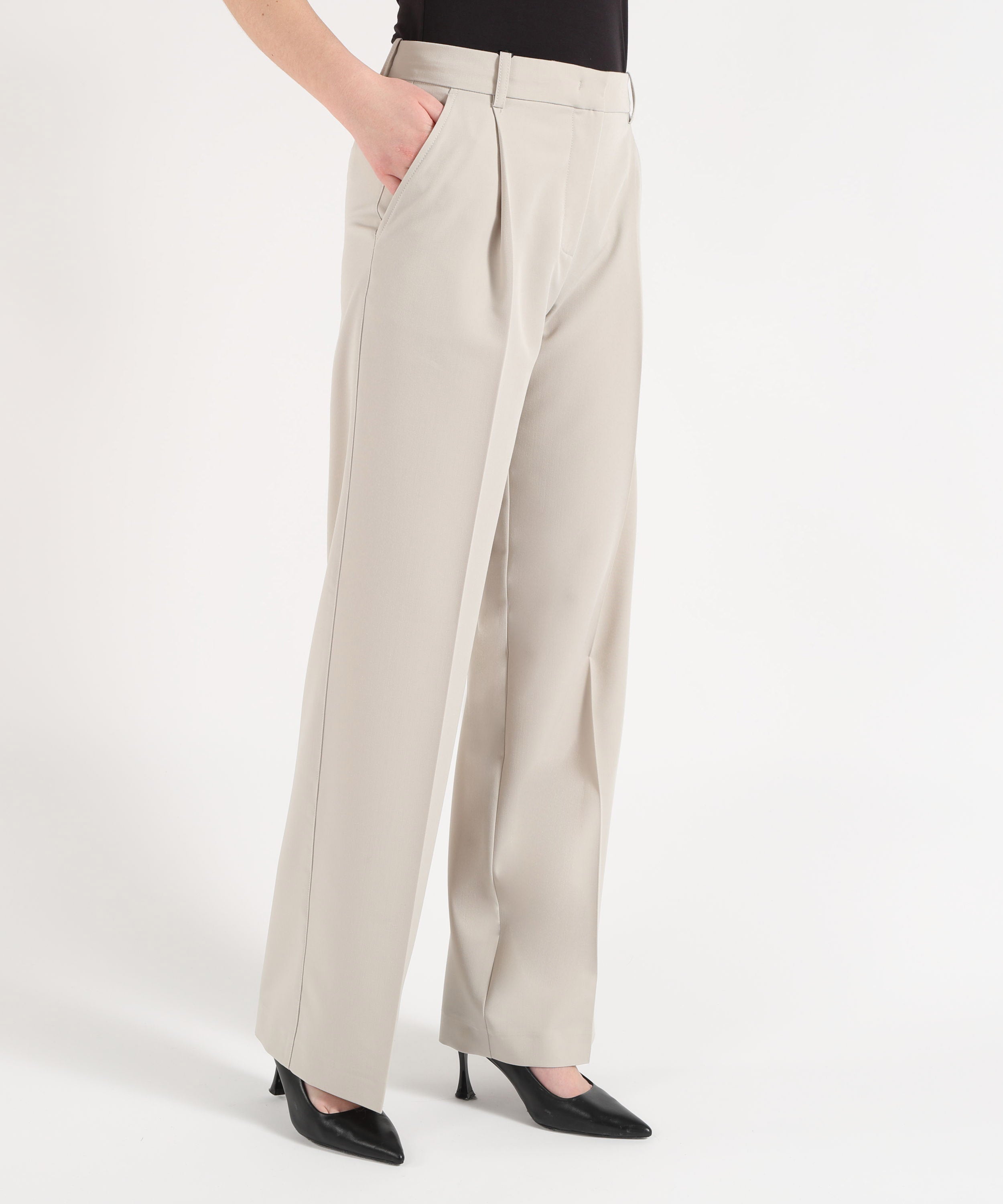 PINKO Pantaloni fluidi con piega stirata