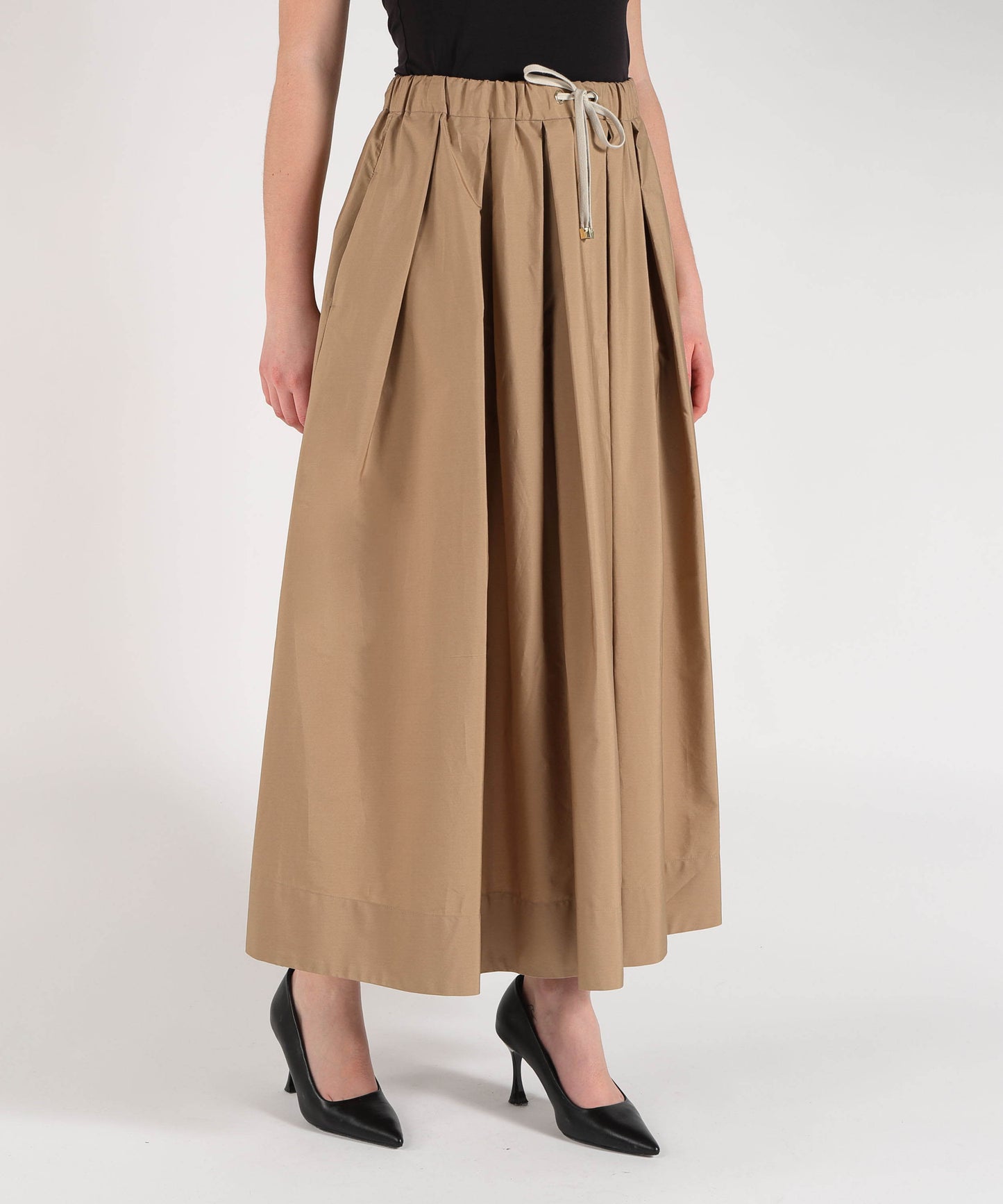 'S MAX MARA Gonna ampia pineta