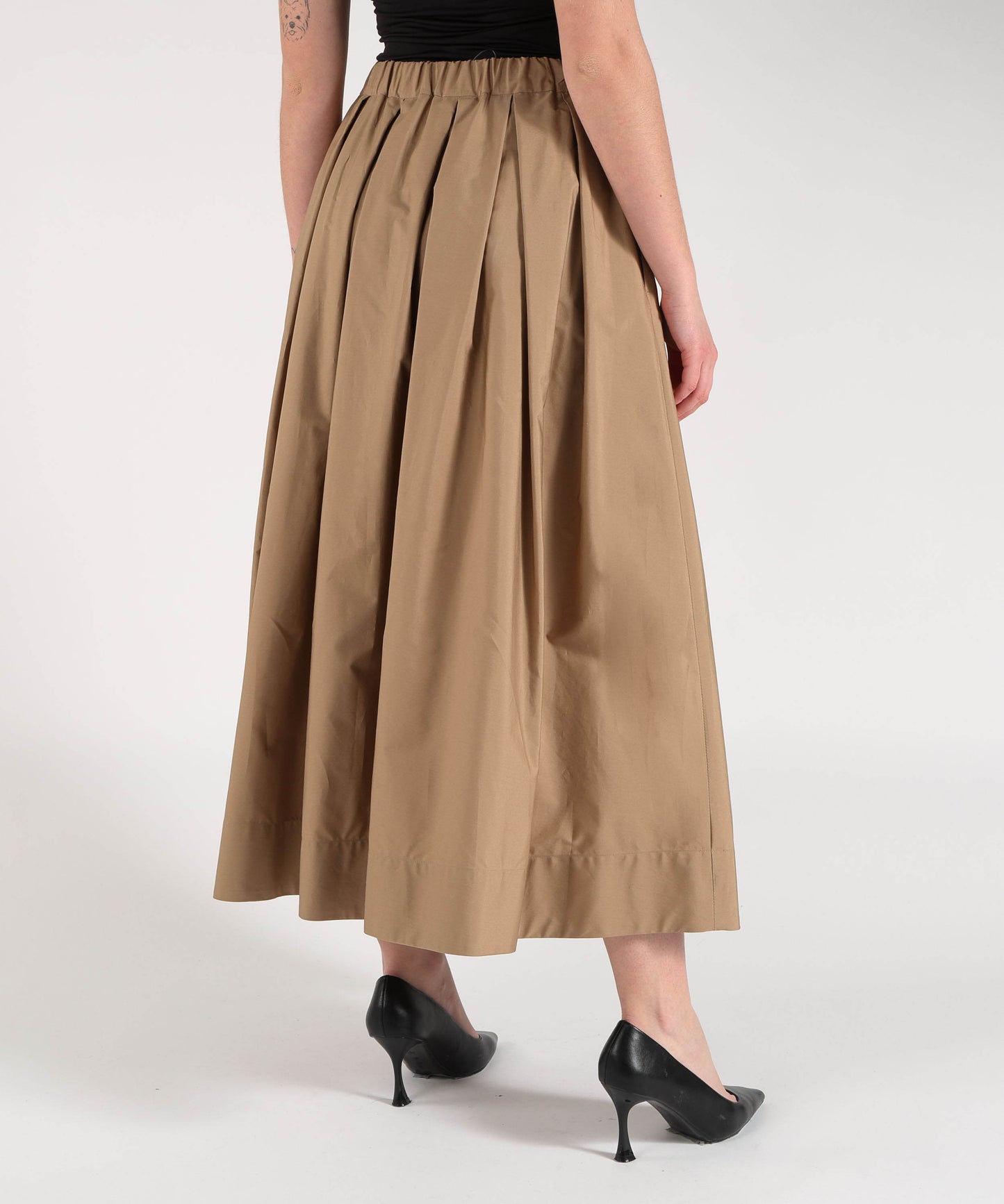 'S MAX MARA Gonna ampia pineta