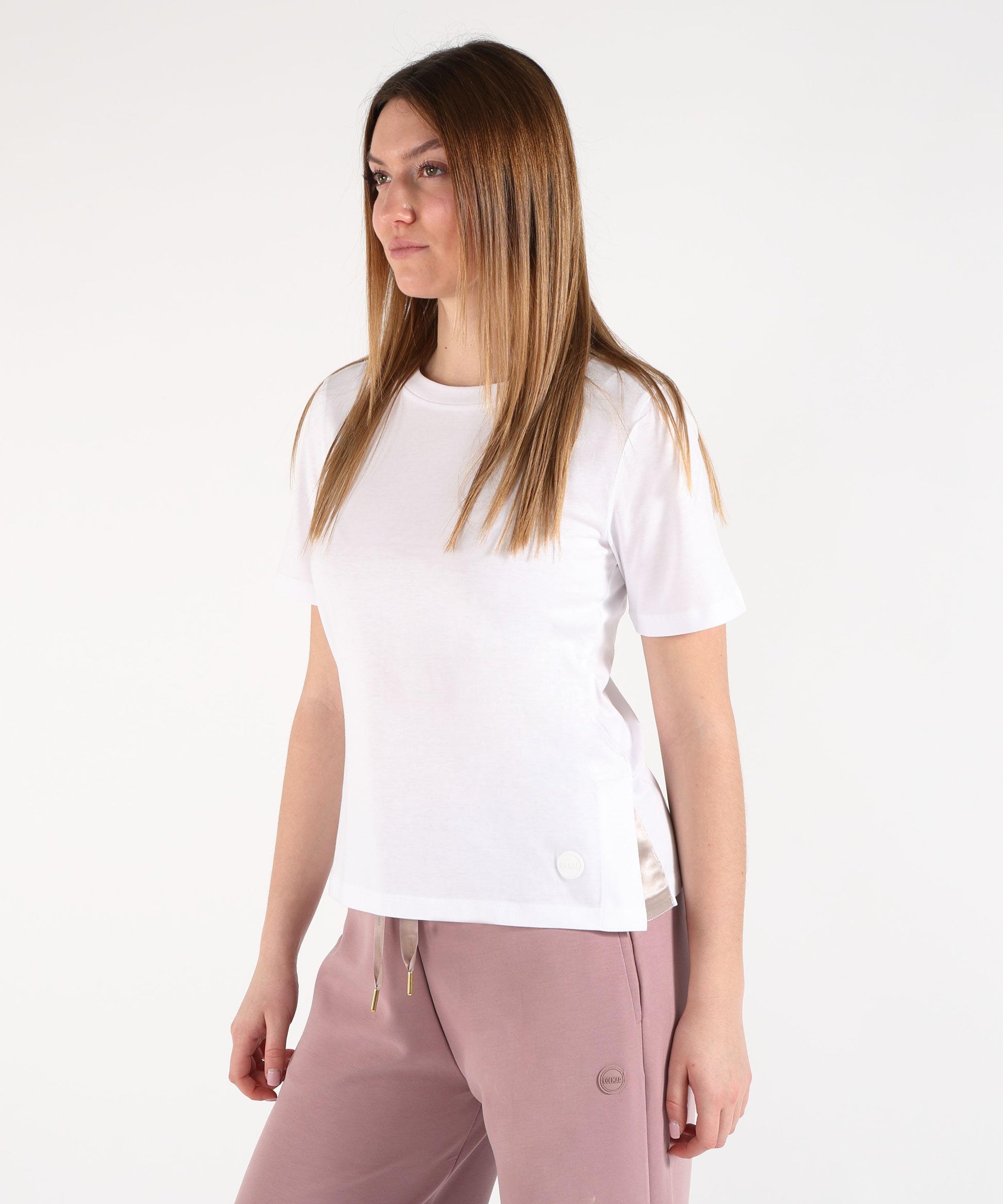 T-shirts COLMAR T‑Shirt with Side Slits Bianco | COLMAR