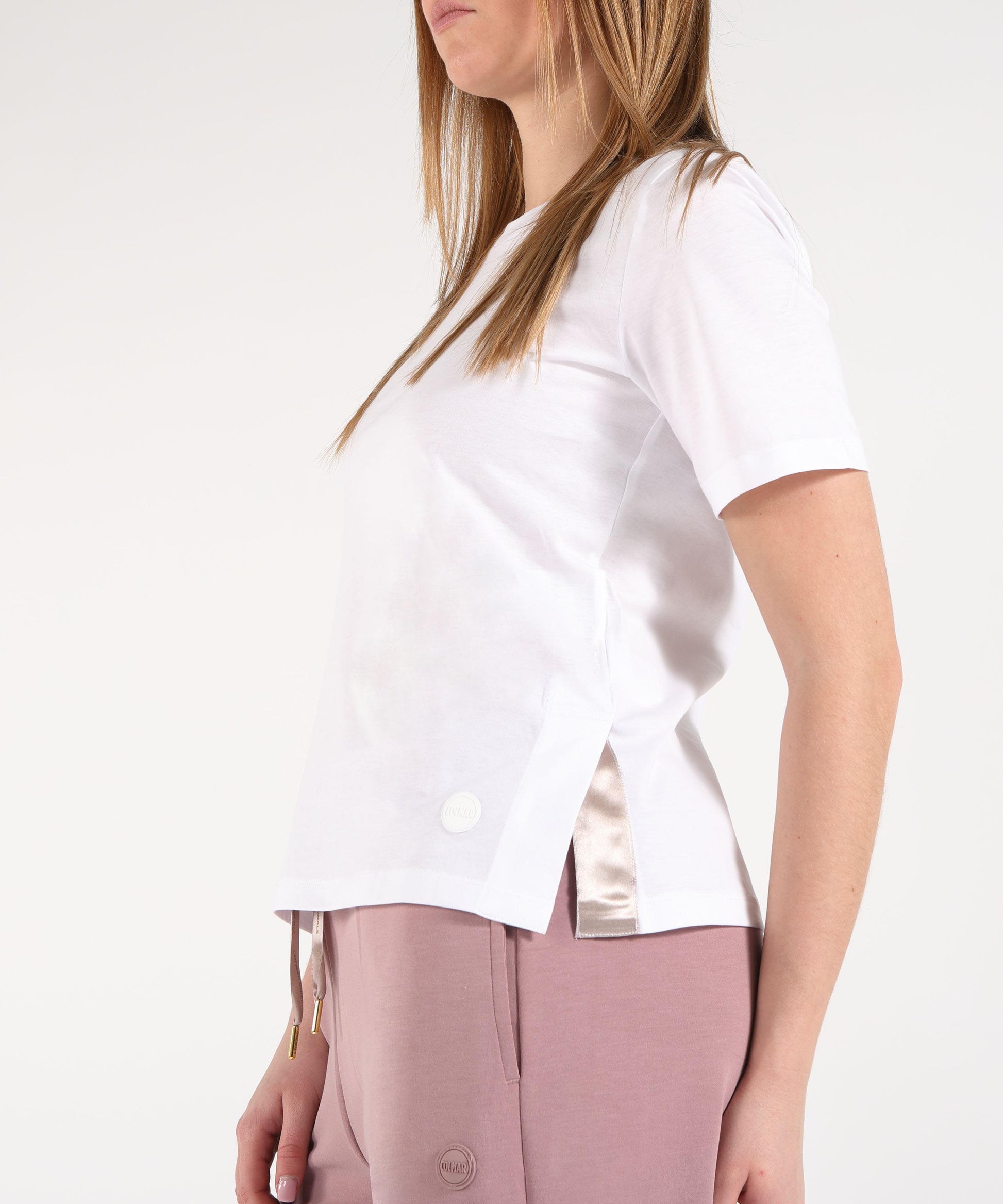 T-shirts COLMAR T‑Shirt with Side Slits Bianco | COLMAR
