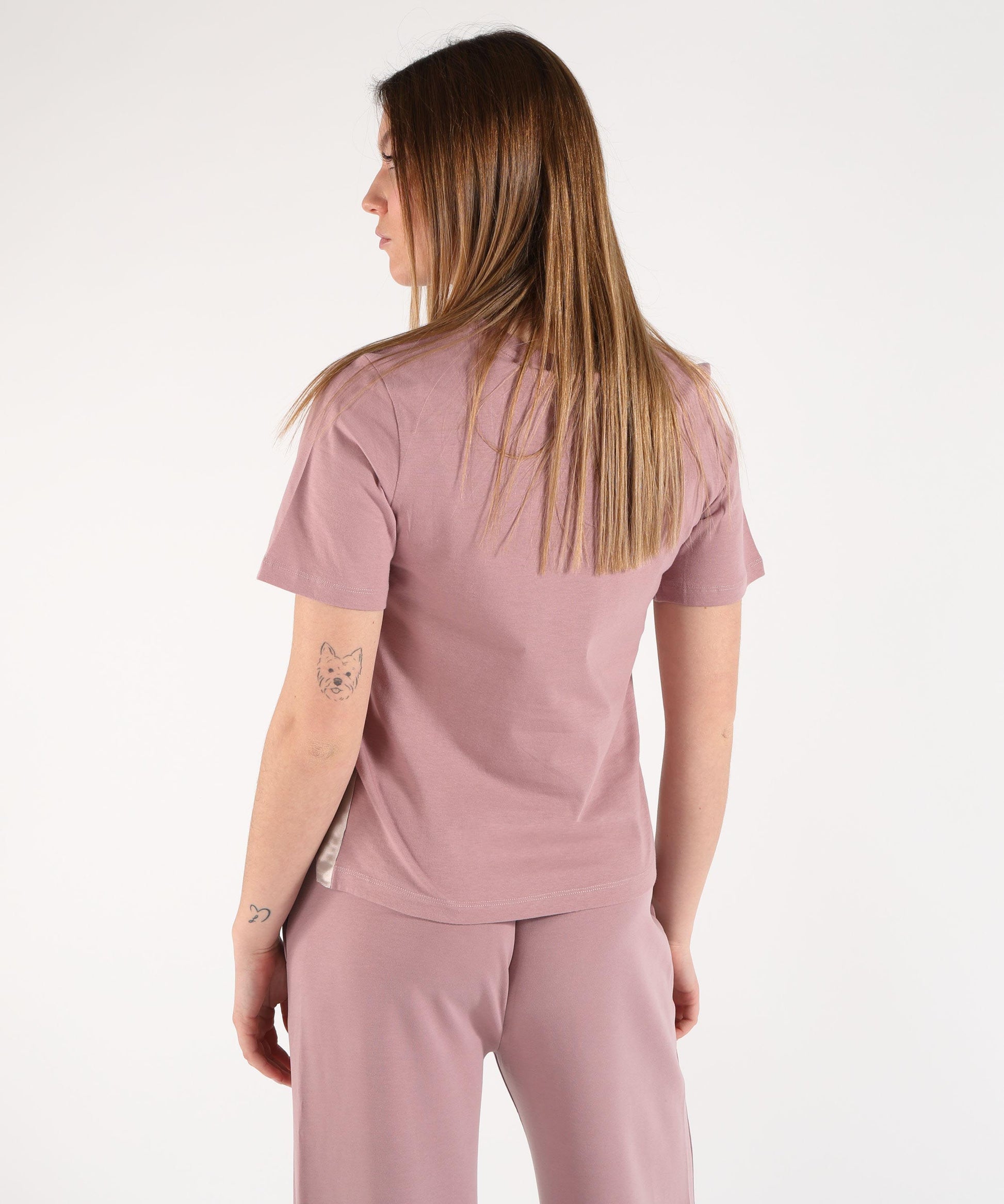 T-shirts COLMAR T‑Shirt with Side Slits Rosa | COLMAR