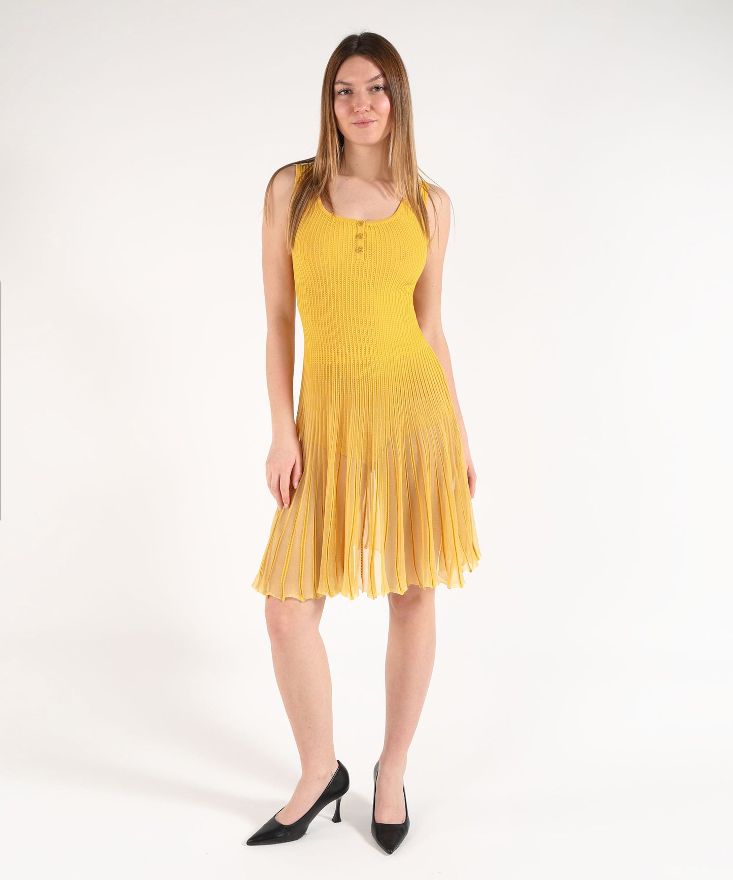 ELISABETTA FRANCHI Abito in maglia à jour