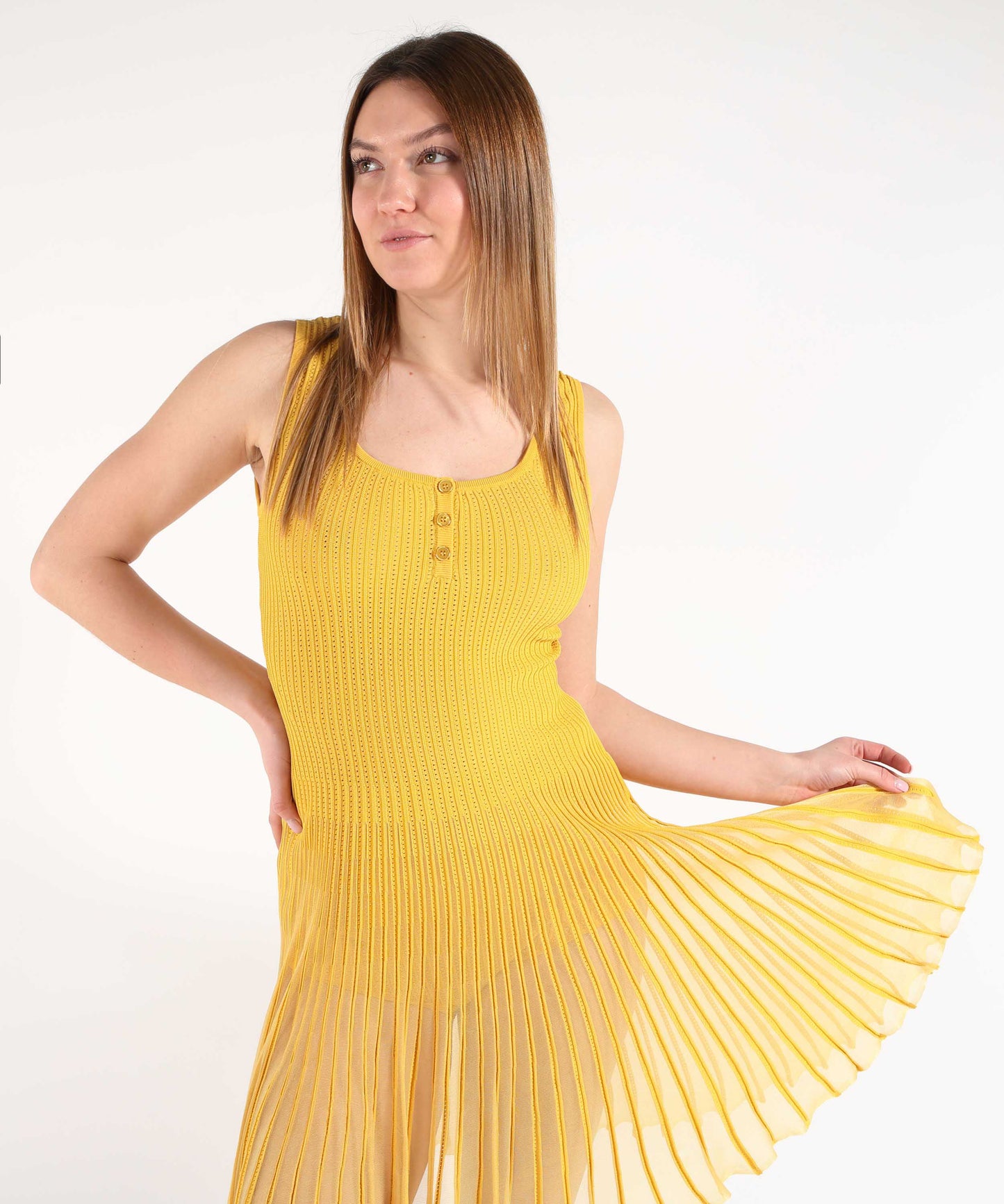 ELISABETTA FRANCHI Abito in maglia à jour