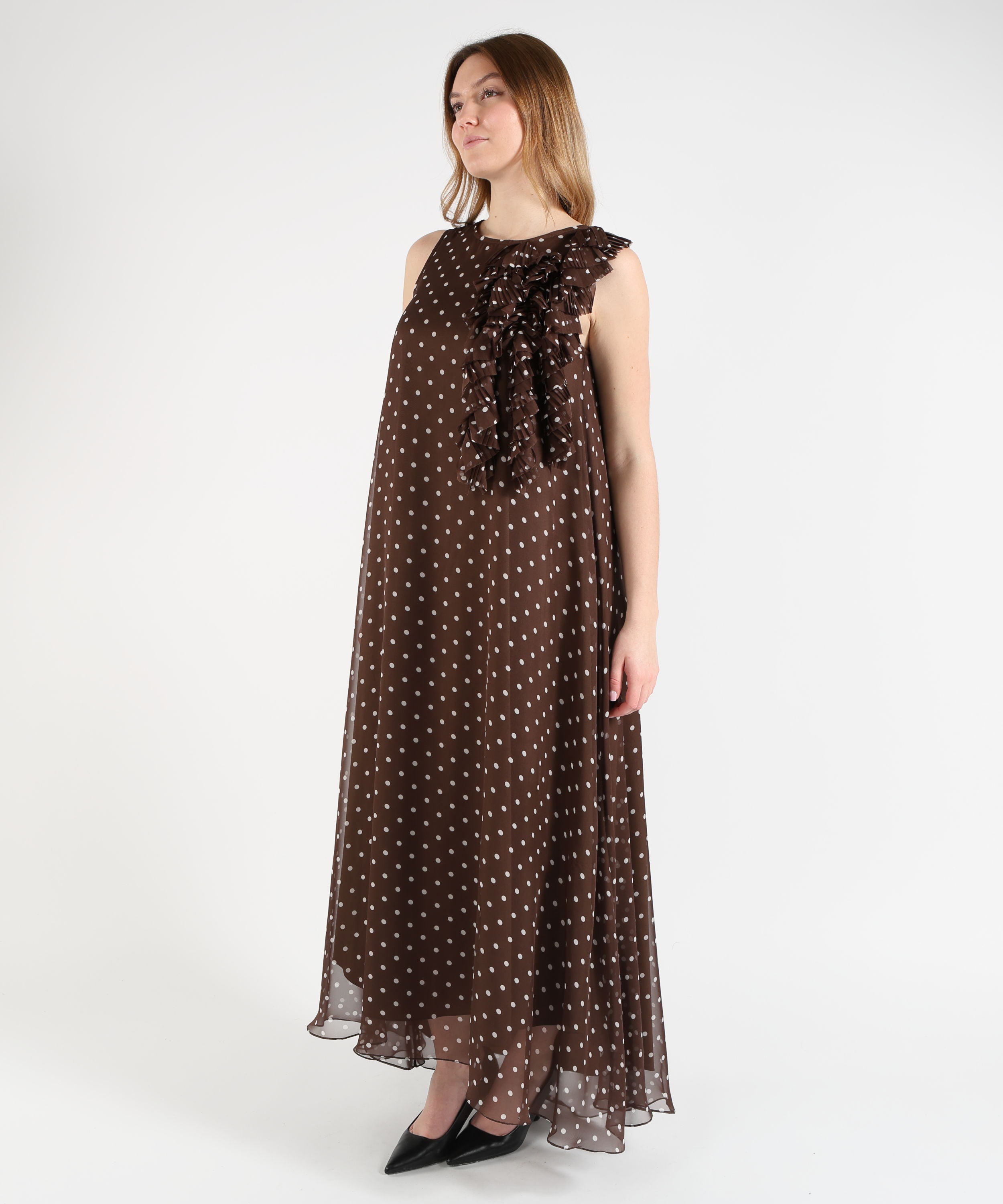 P.A.R.O.S.H. Long polka dot dress