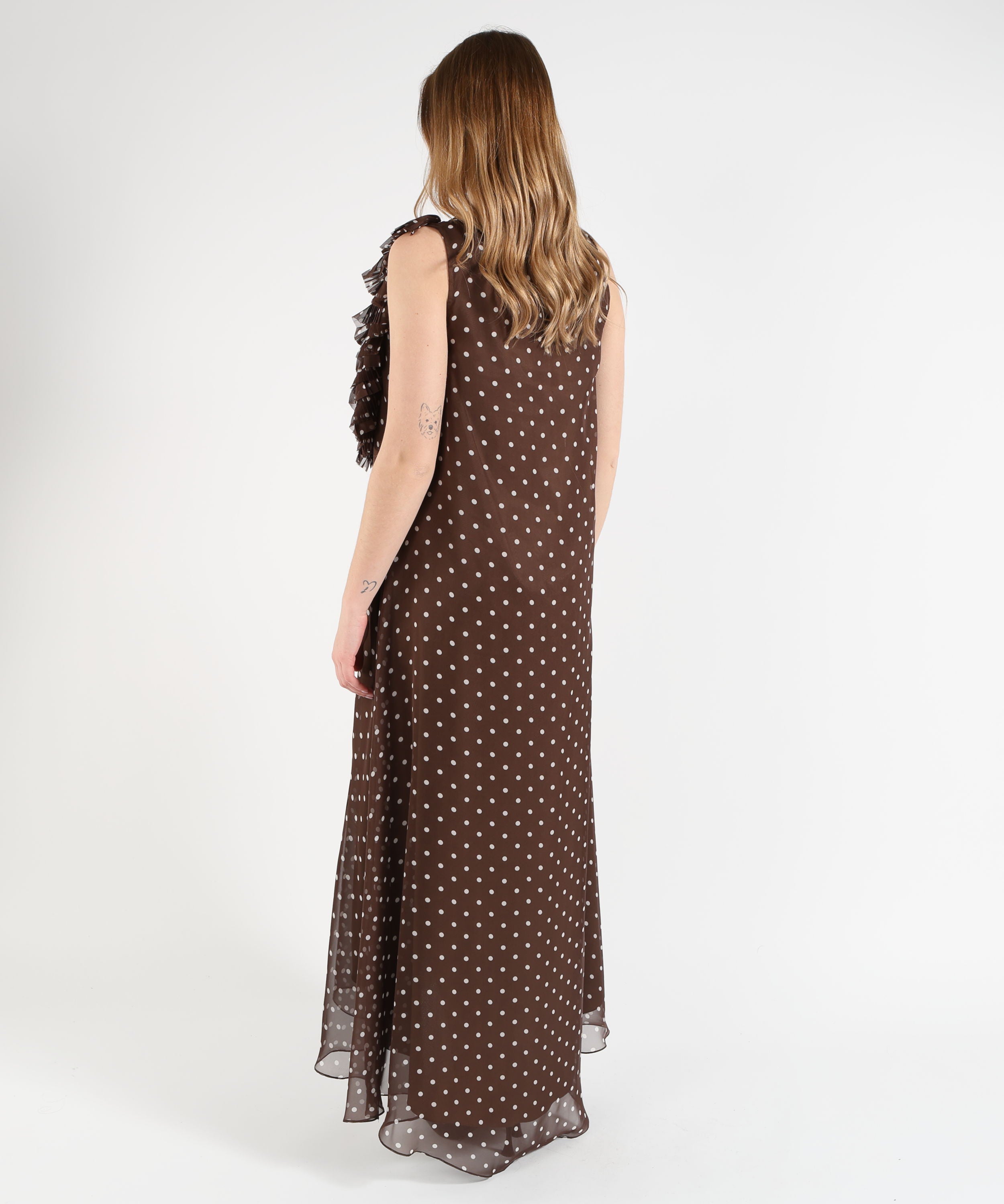 P.A.R.O.S.H. Long polka dot dress