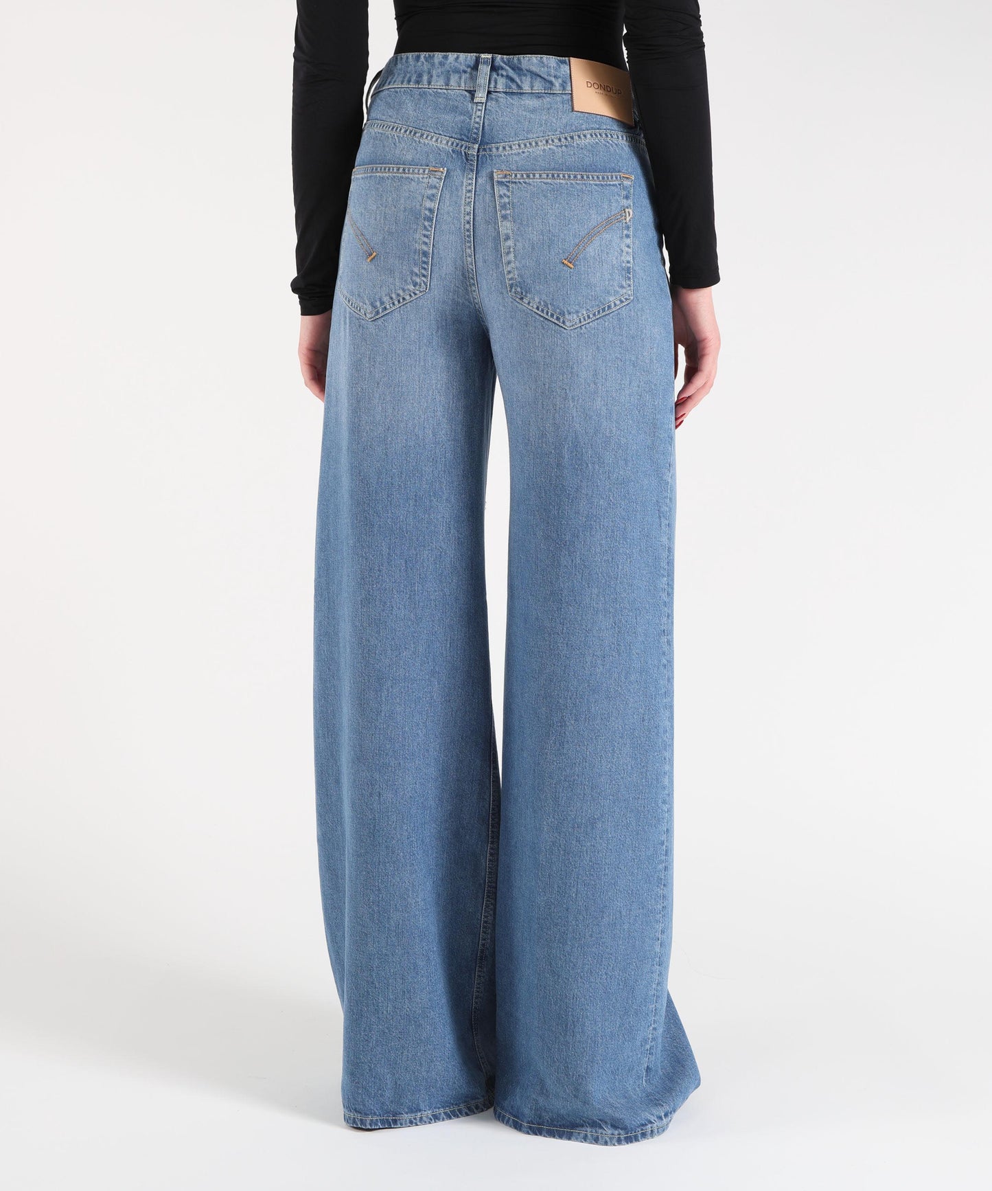 DONDUP Jeans Beatrix wide leg in denim fisso lyocell