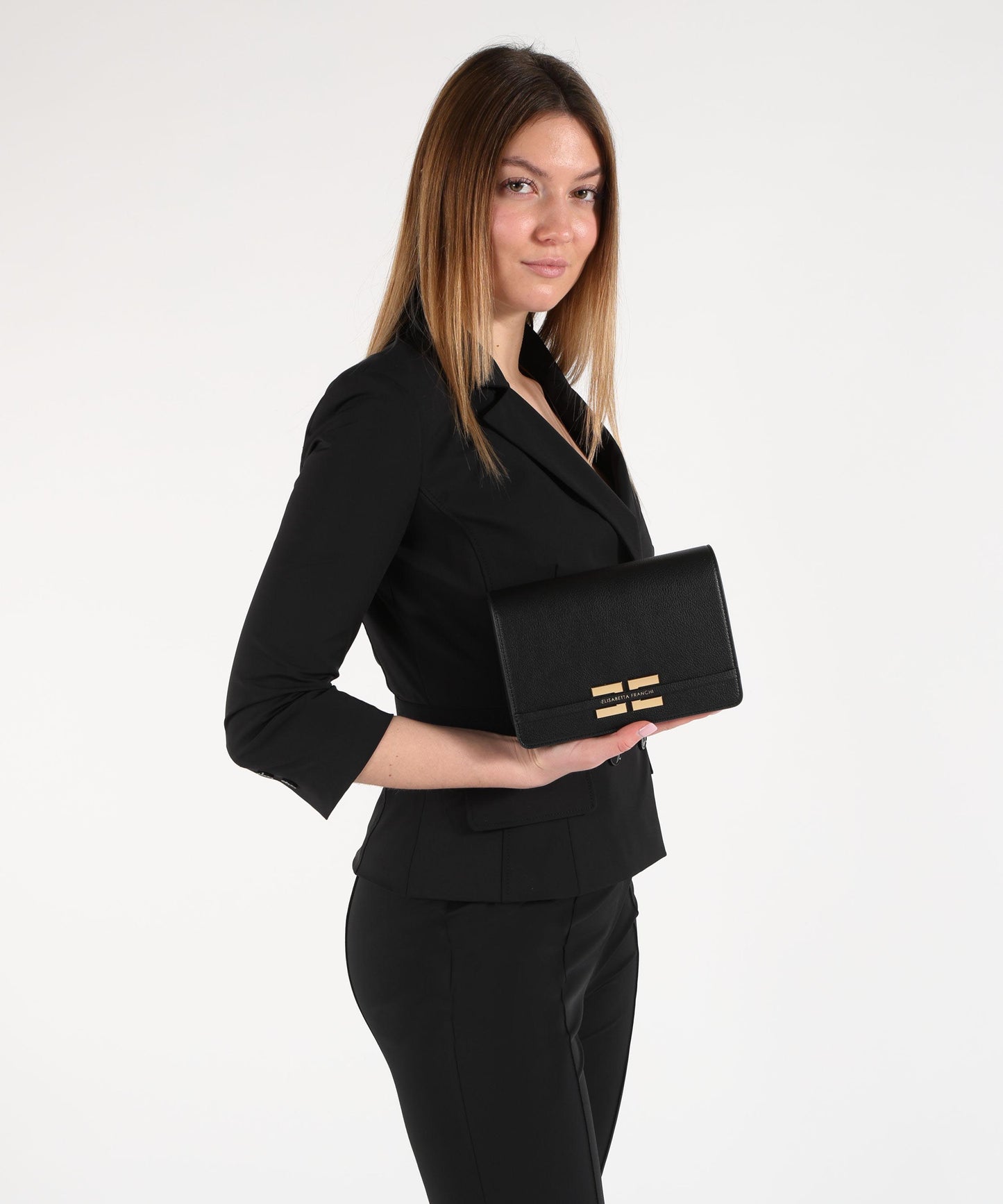 ELISABETTA FRANCHI Crossbody bag with gourmette chain