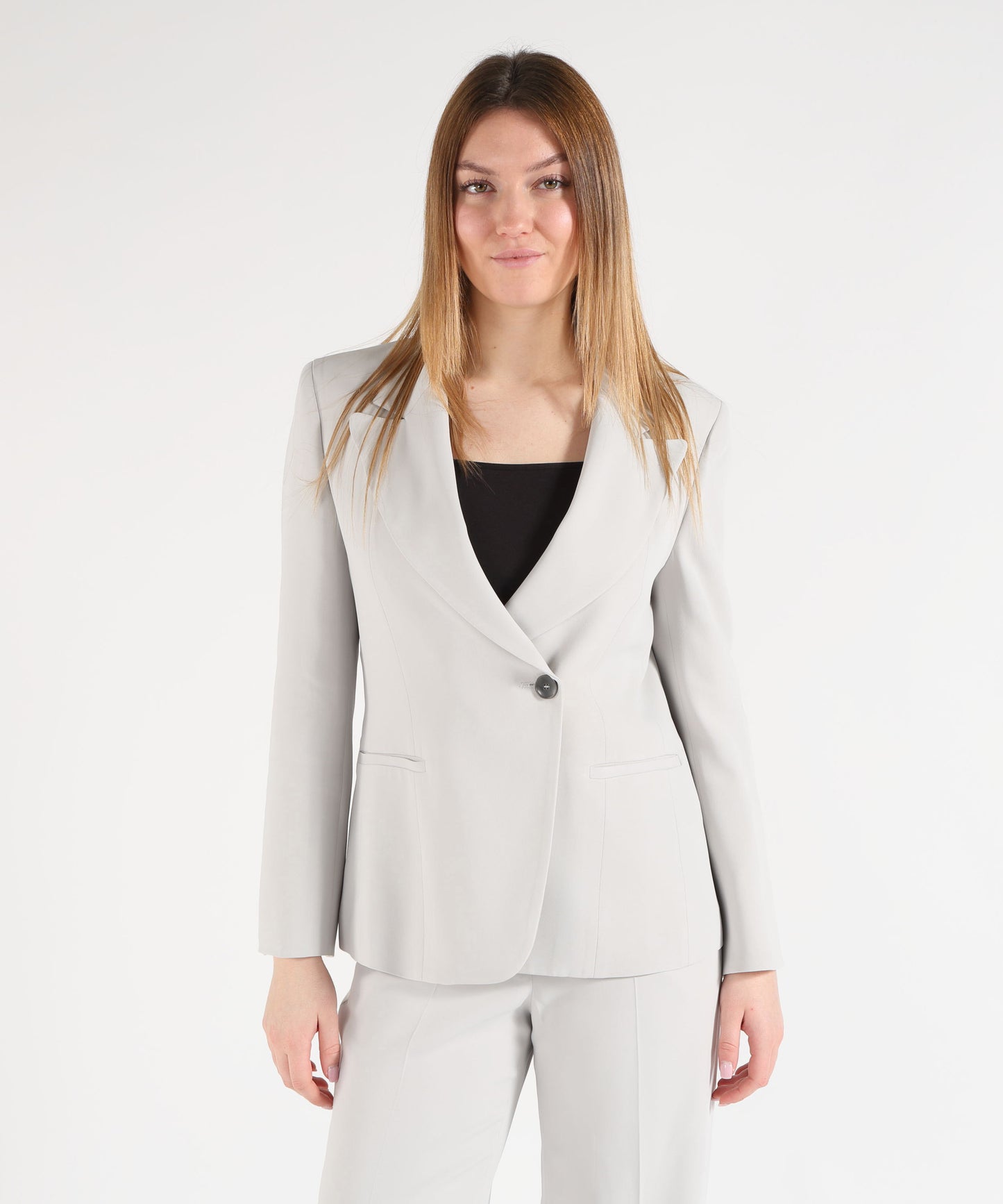 SEVENTY Giacca monopetto in cady crêpe viscosa