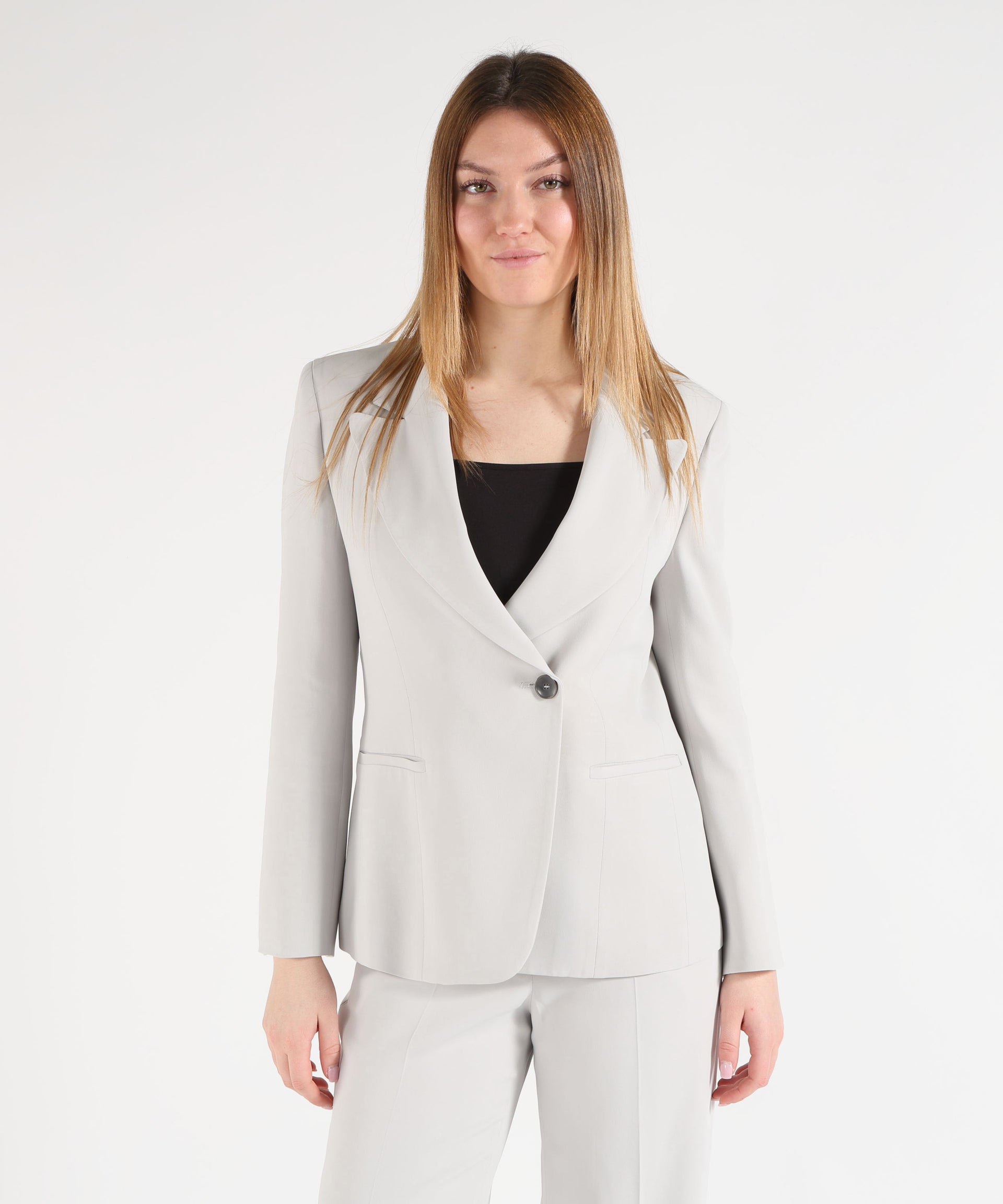 SEVENTY Giacca monopetto in cady crêpe viscosa